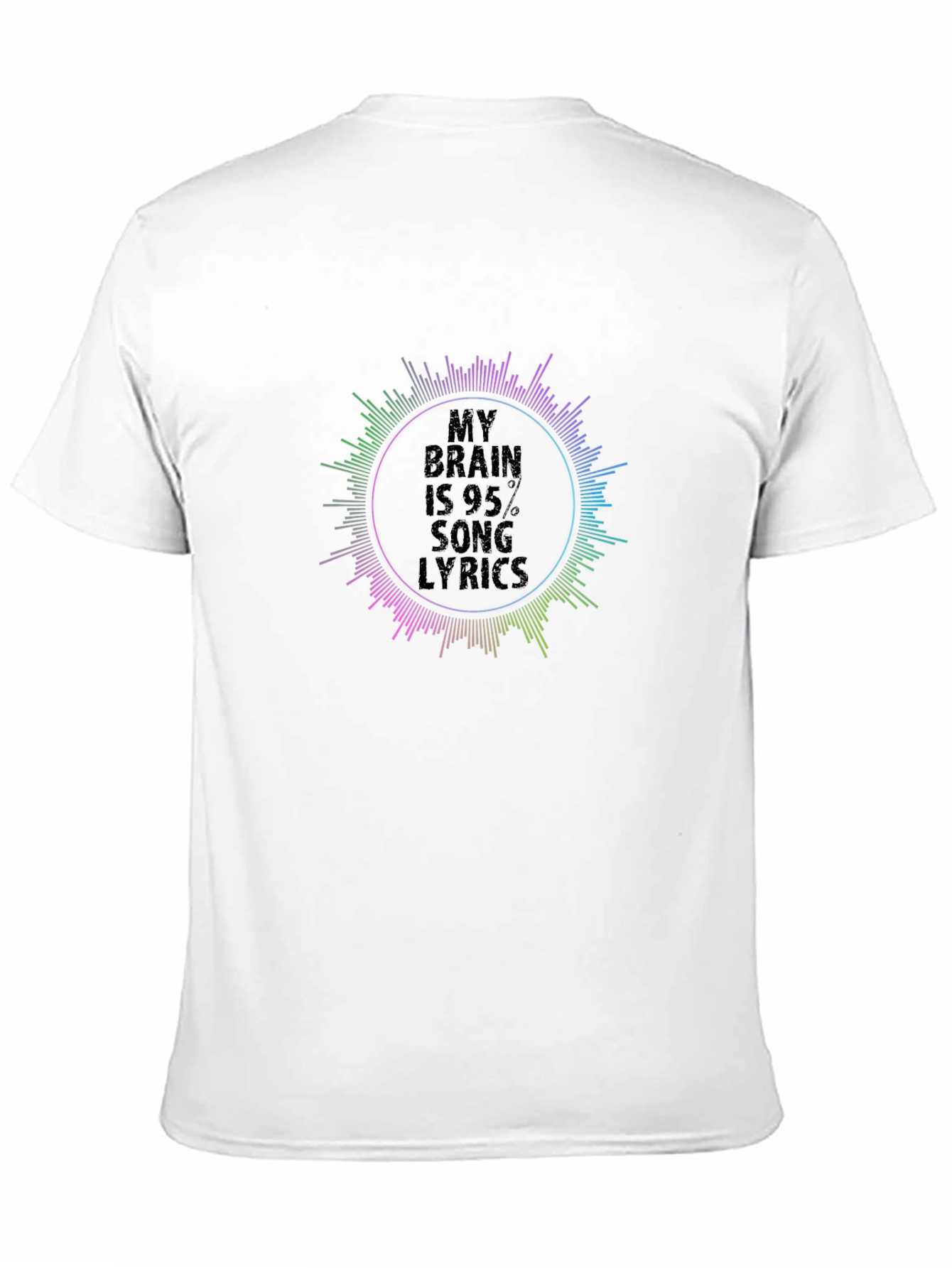 My Brain Is 95% Song Lyrics T-Shirt
