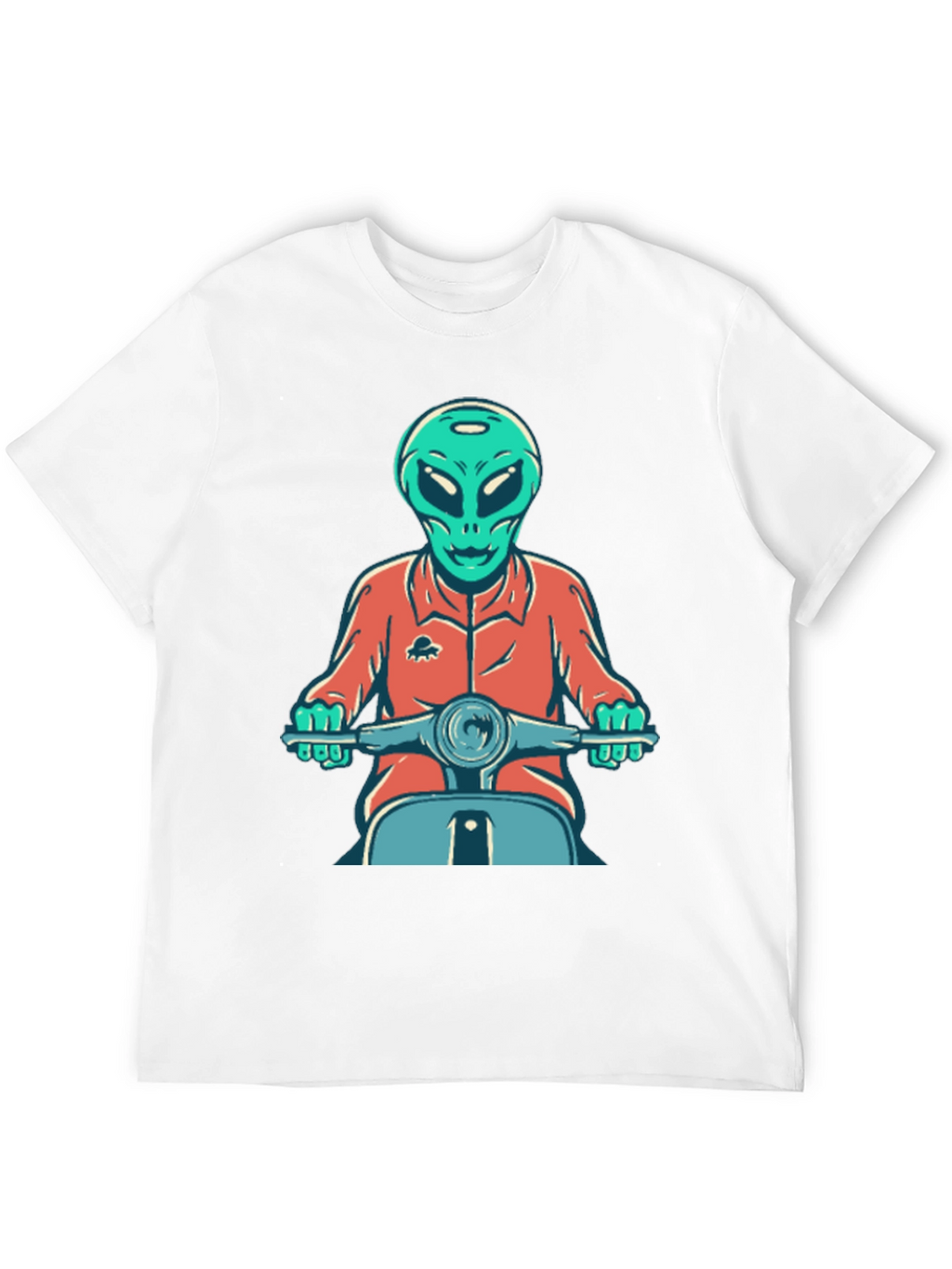 Alien Scooter Rider T-Shirt