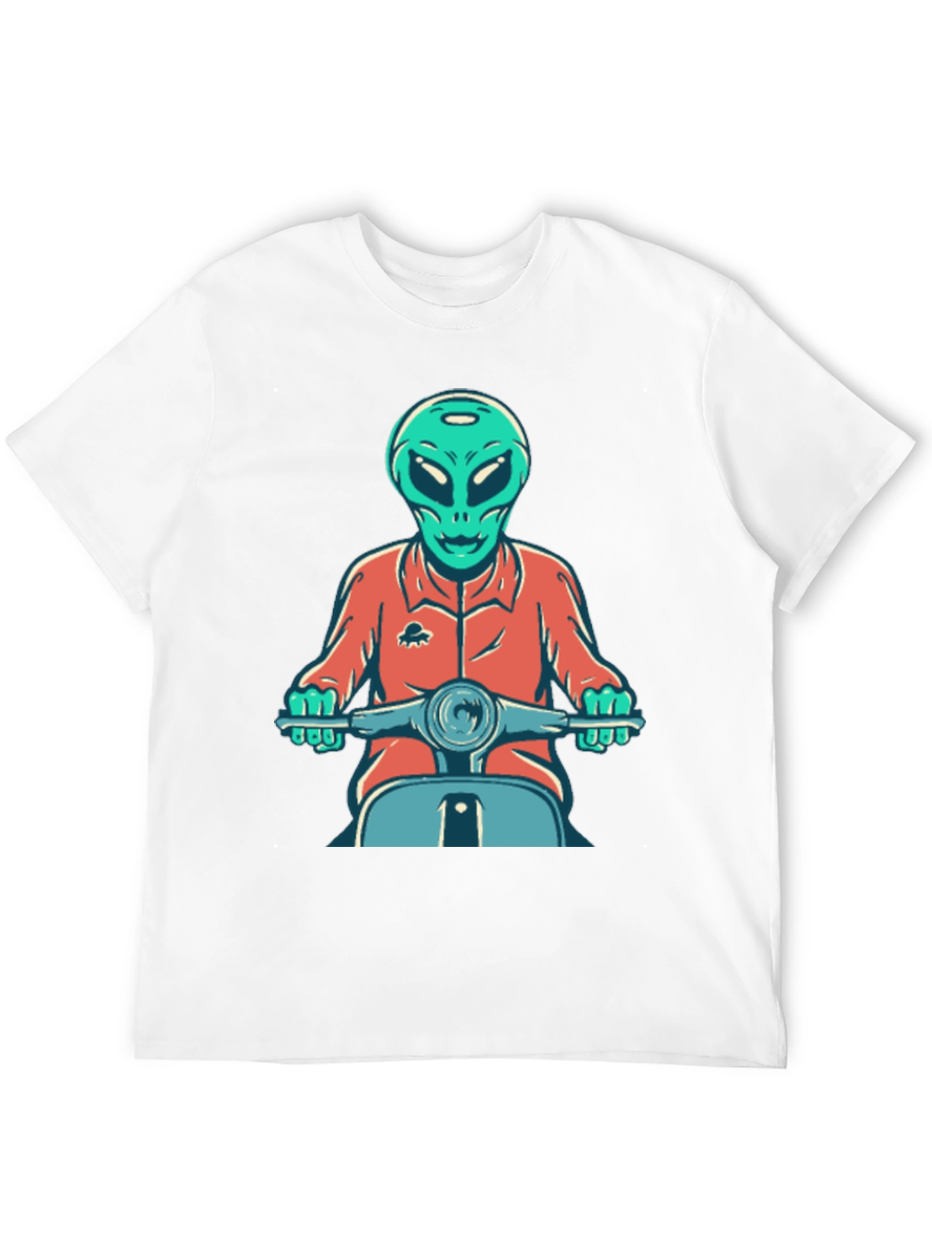 Alien Scooter Rider T-Shirt