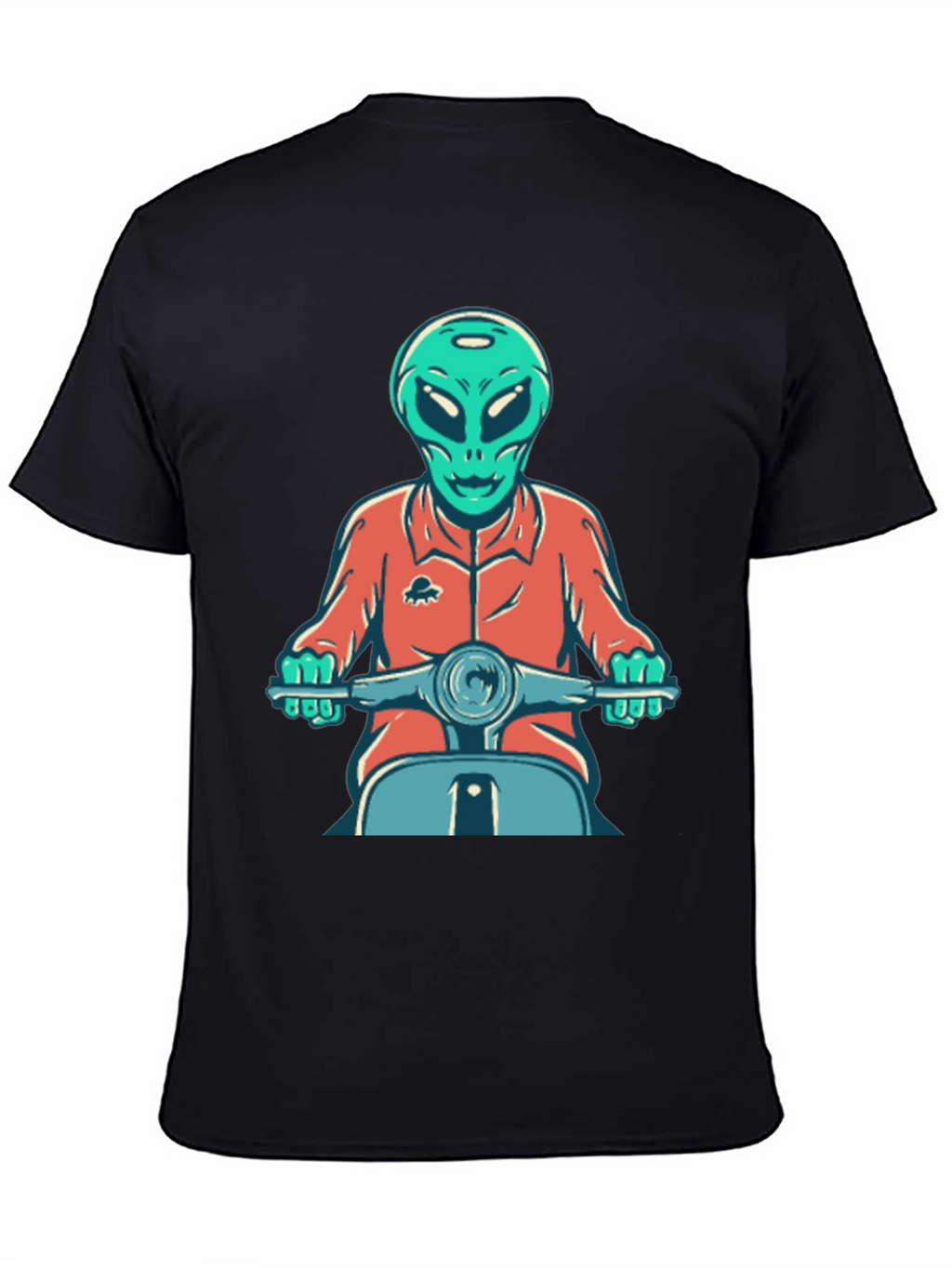 Alien Scooter Rider T-Shirt