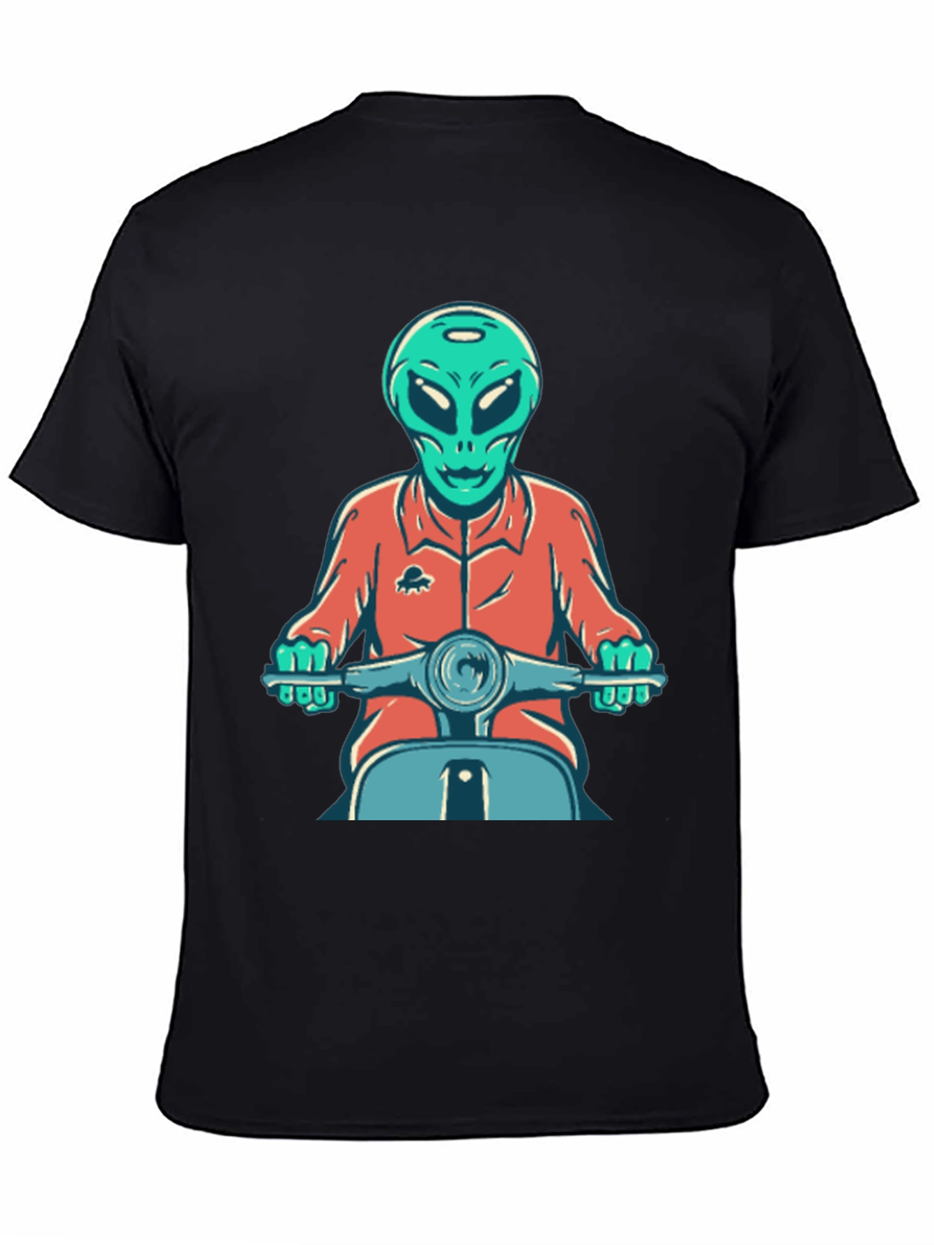Alien Scooter Rider T-Shirt