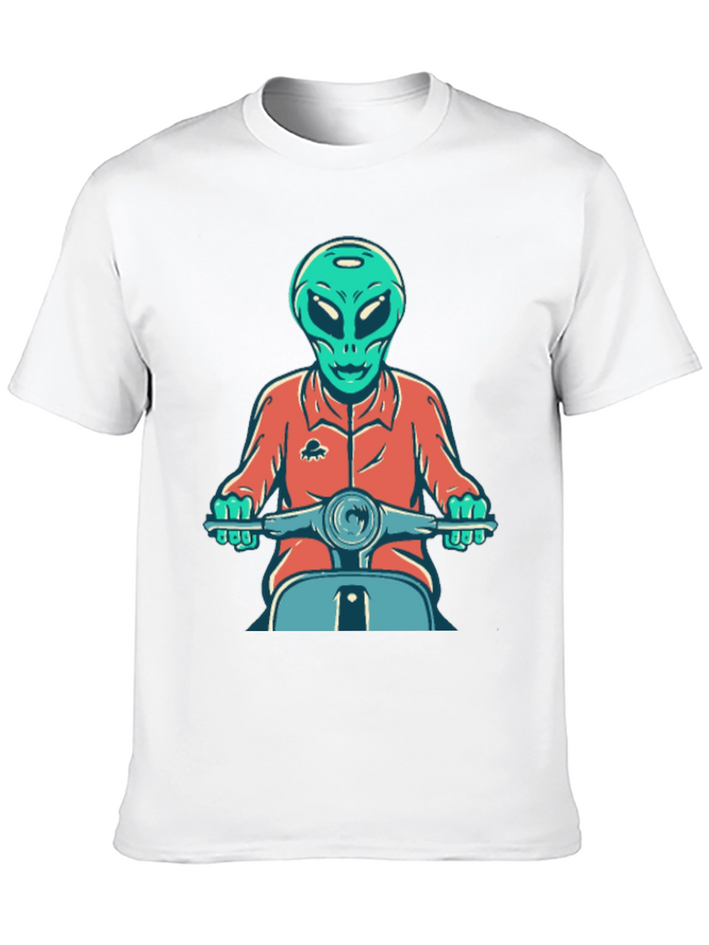 Alien Scooter Rider T-Shirt