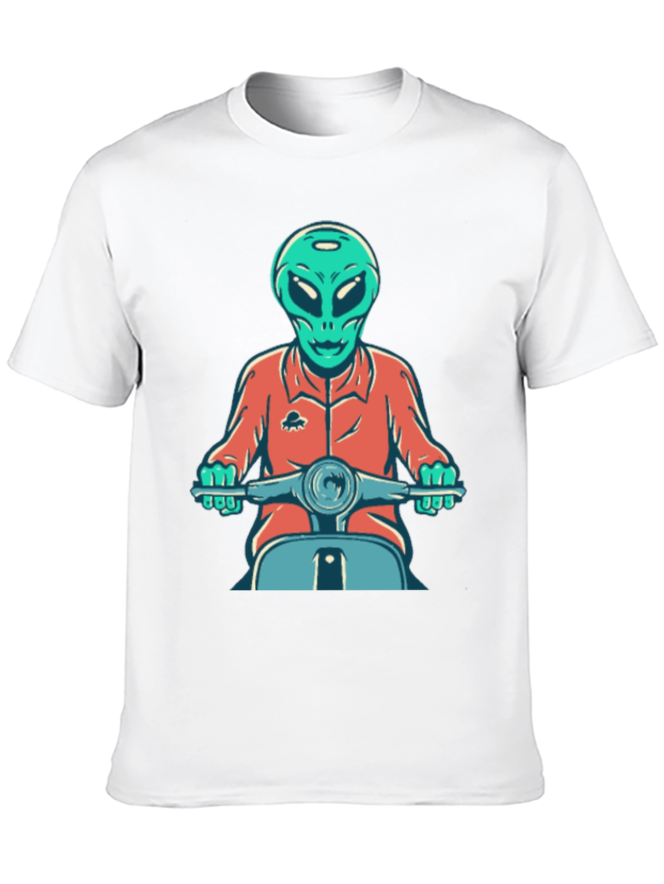 Alien Scooter Rider T-Shirt
