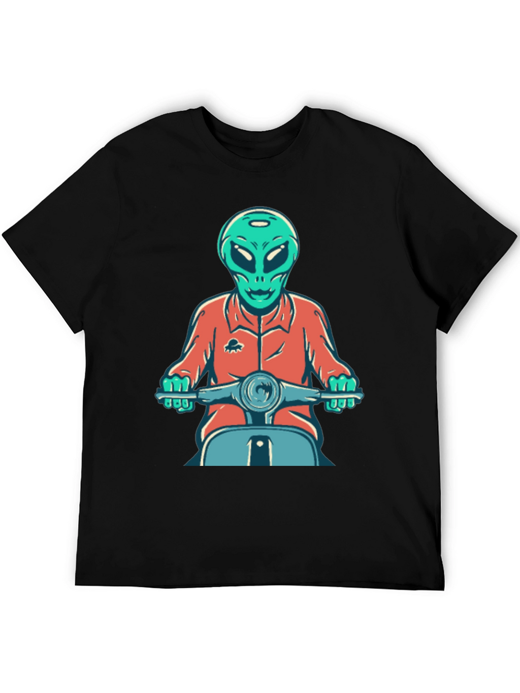 Alien Scooter Rider T-Shirt