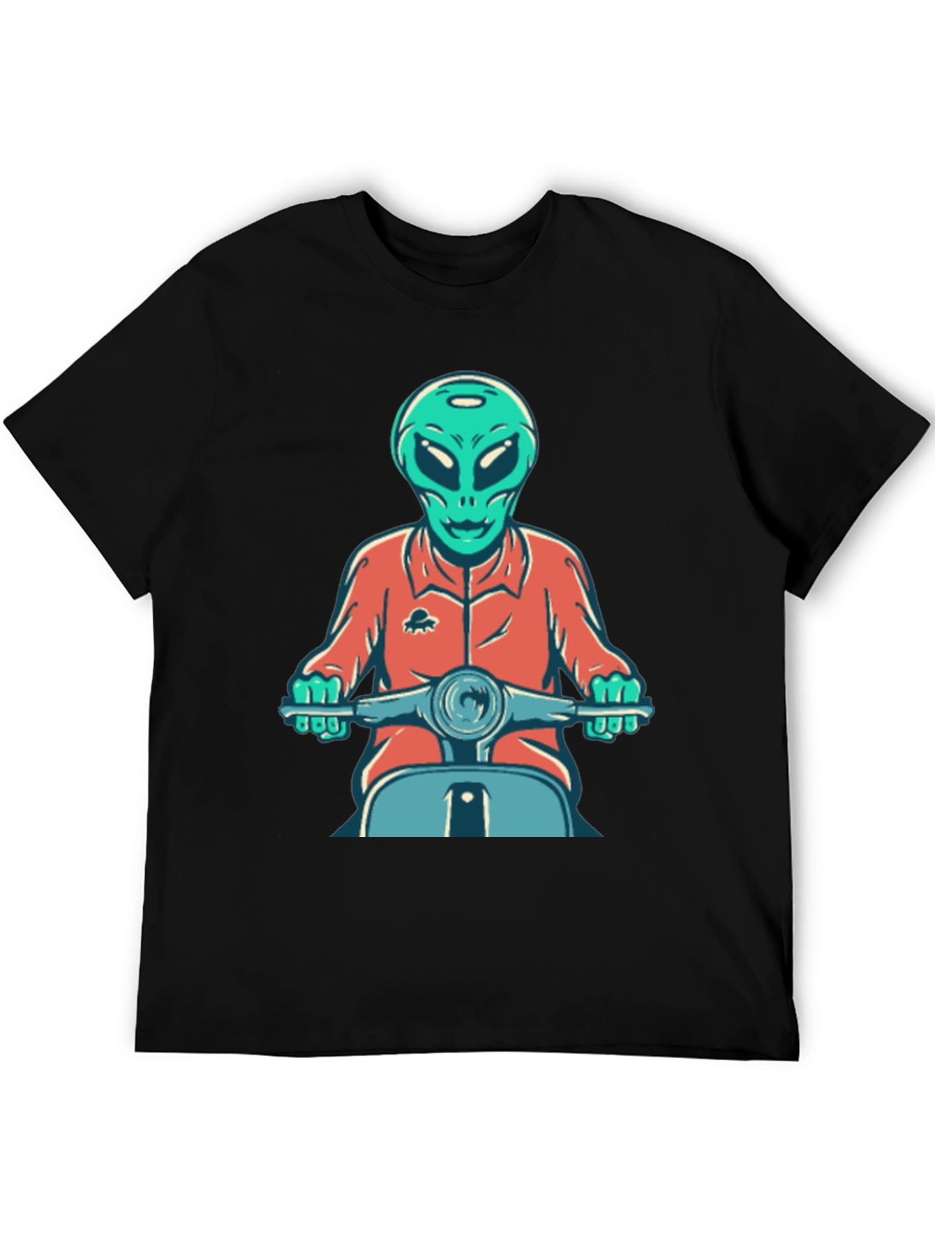 Alien Scooter Rider T-Shirt