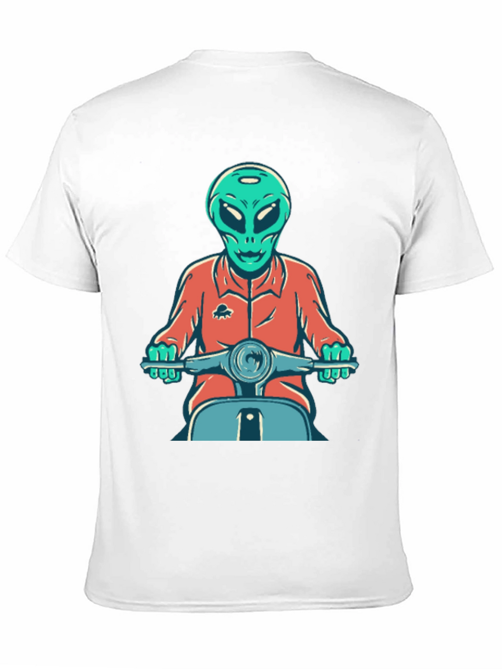 Alien Scooter Rider T-Shirt