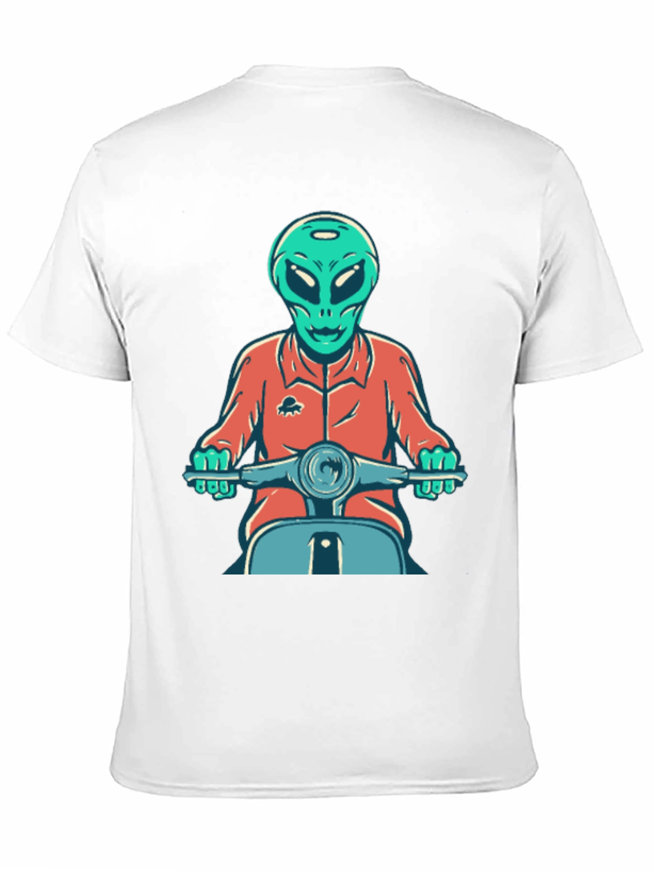 Alien Scooter Rider T-Shirt