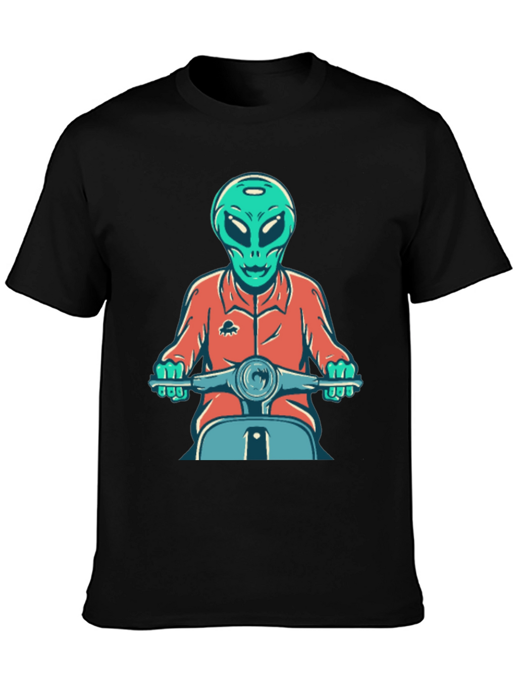 Alien Scooter Rider T-Shirt