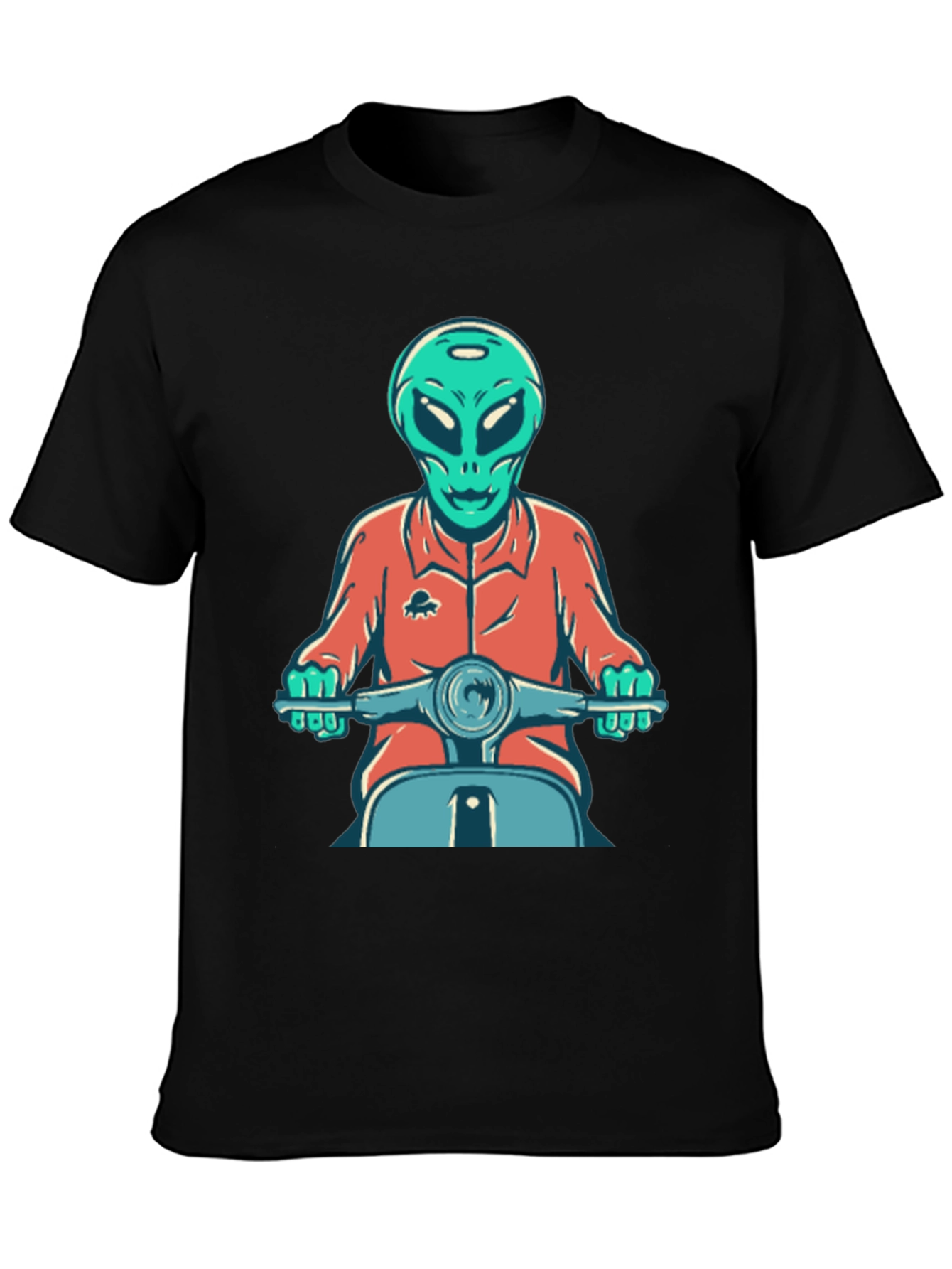 Alien Scooter Rider T-Shirt