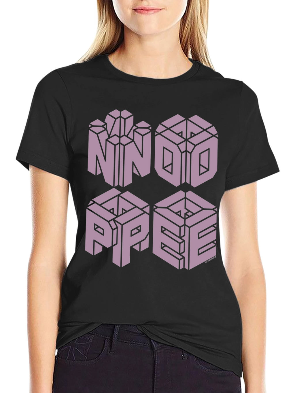 Optical Illusion Graphic Tee - NOPE Design