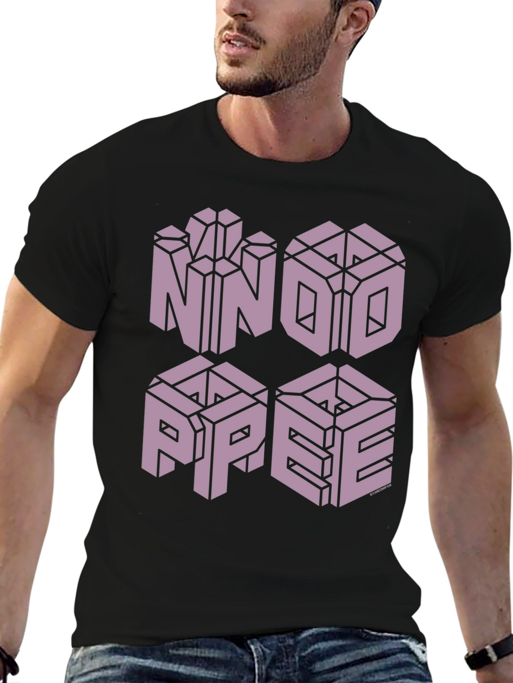 Optical Illusion Graphic Tee - NOPE Design