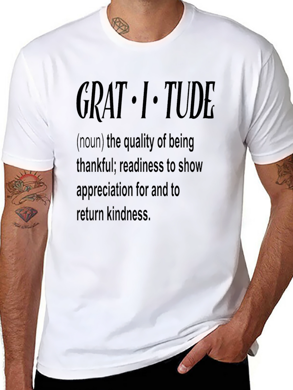 Gratitude Definition Graphic T-Shirt