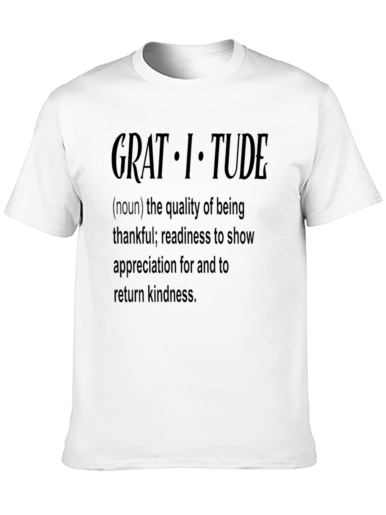 Gratitude Definition Graphic T-Shirt
