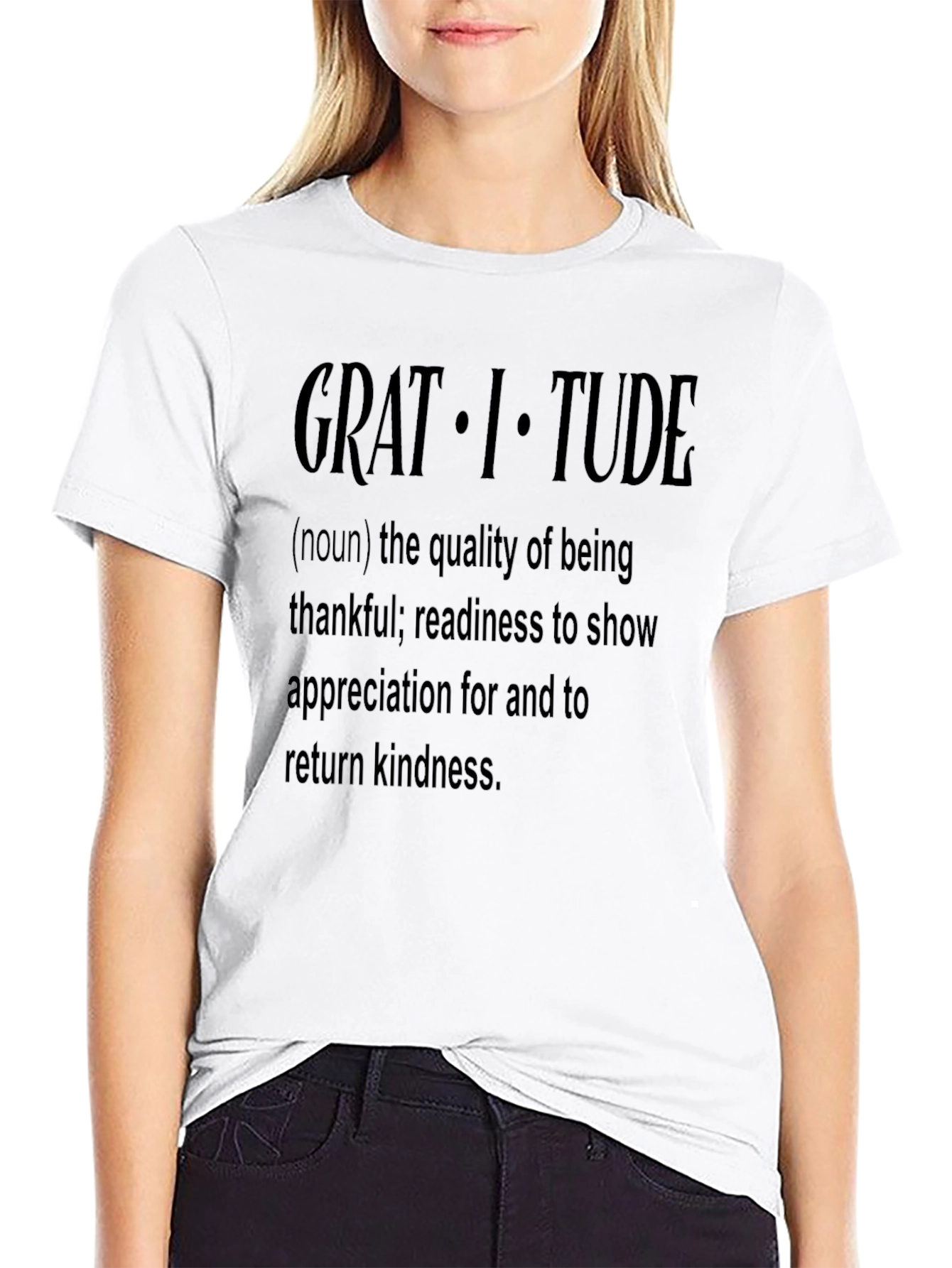 Gratitude Definition Graphic T-Shirt