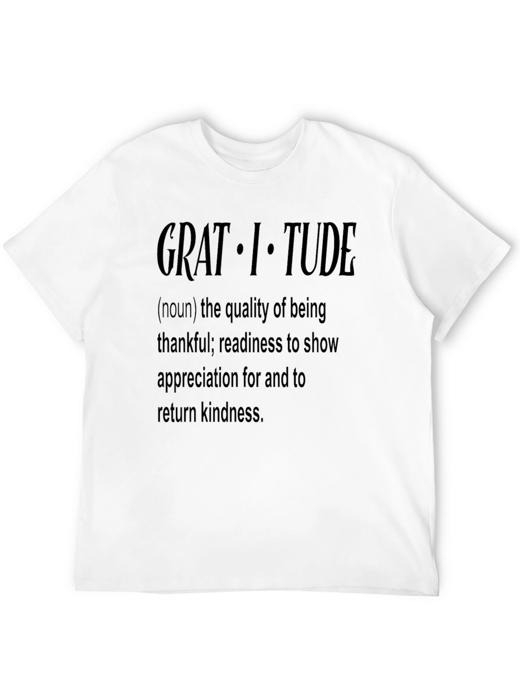 Gratitude Definition Graphic T-Shirt