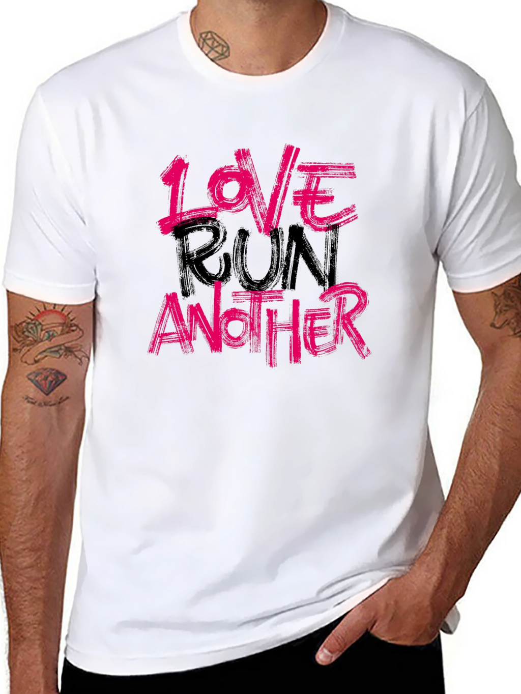 Love Run Another Graphic Tee - Soft Cotton Blend