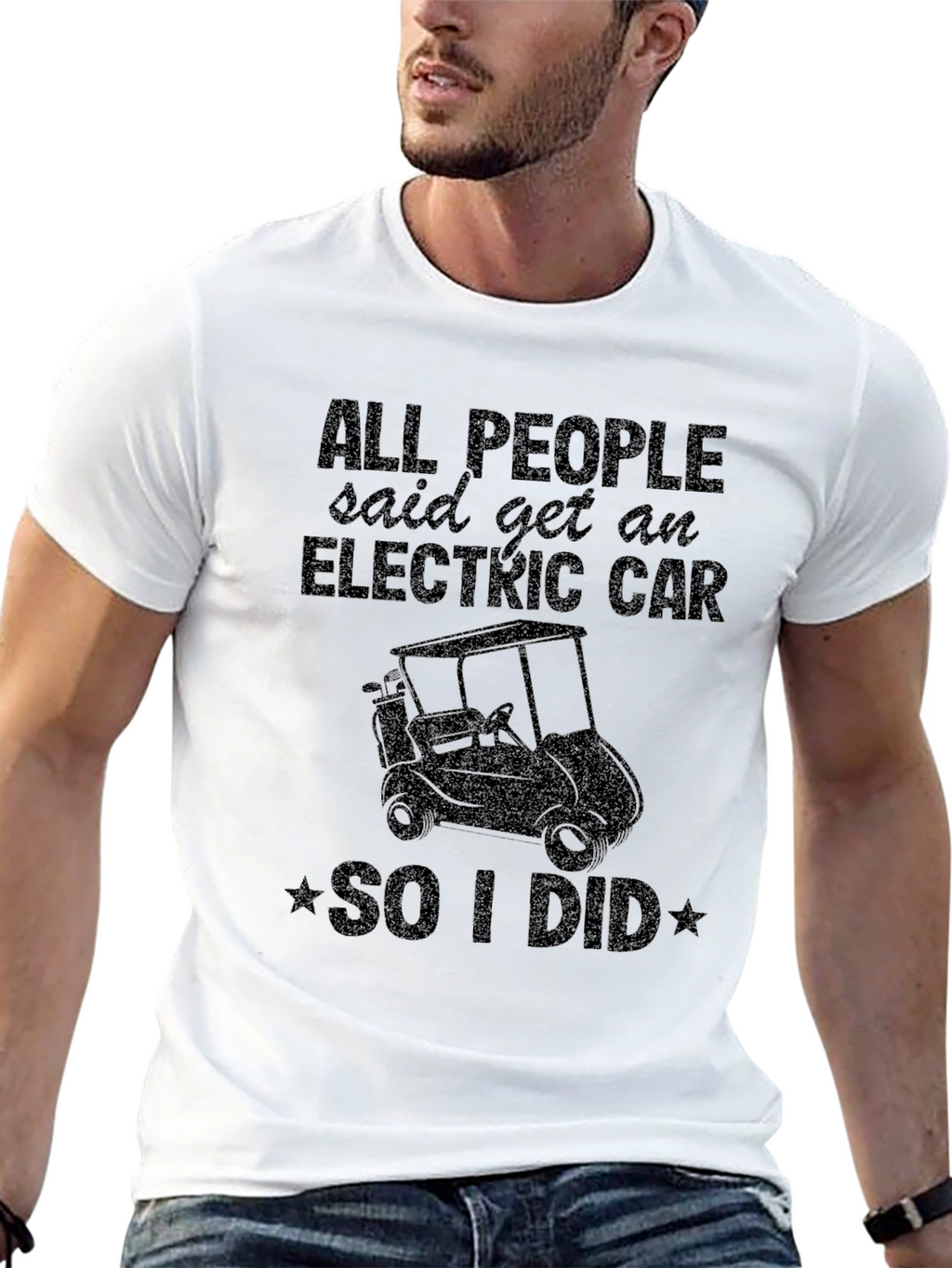 Electric Car Golf Cart T-Shirt
