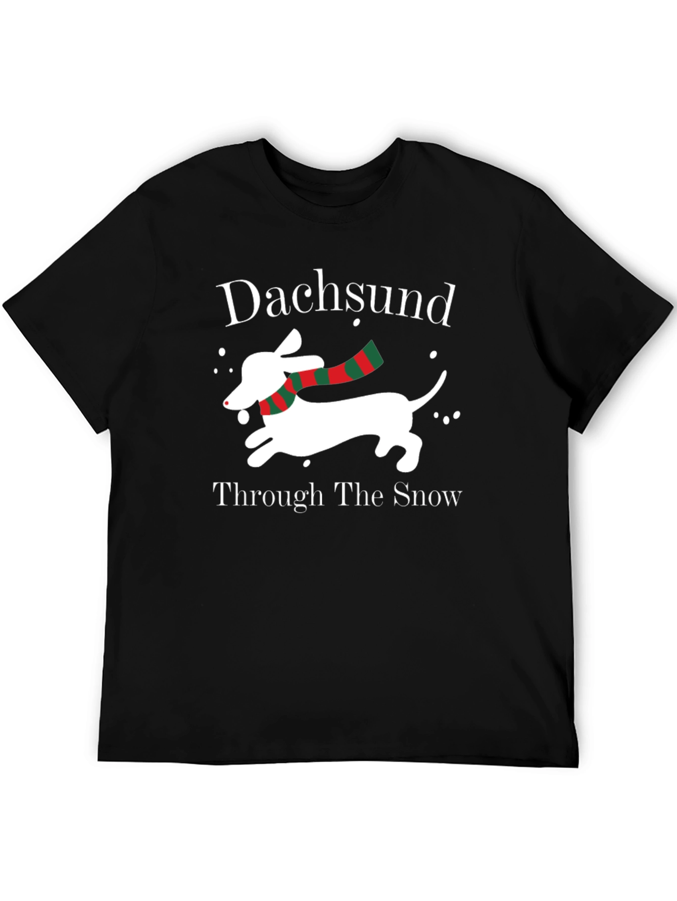 Dachshund Through the Snow Christmas T-Shirt