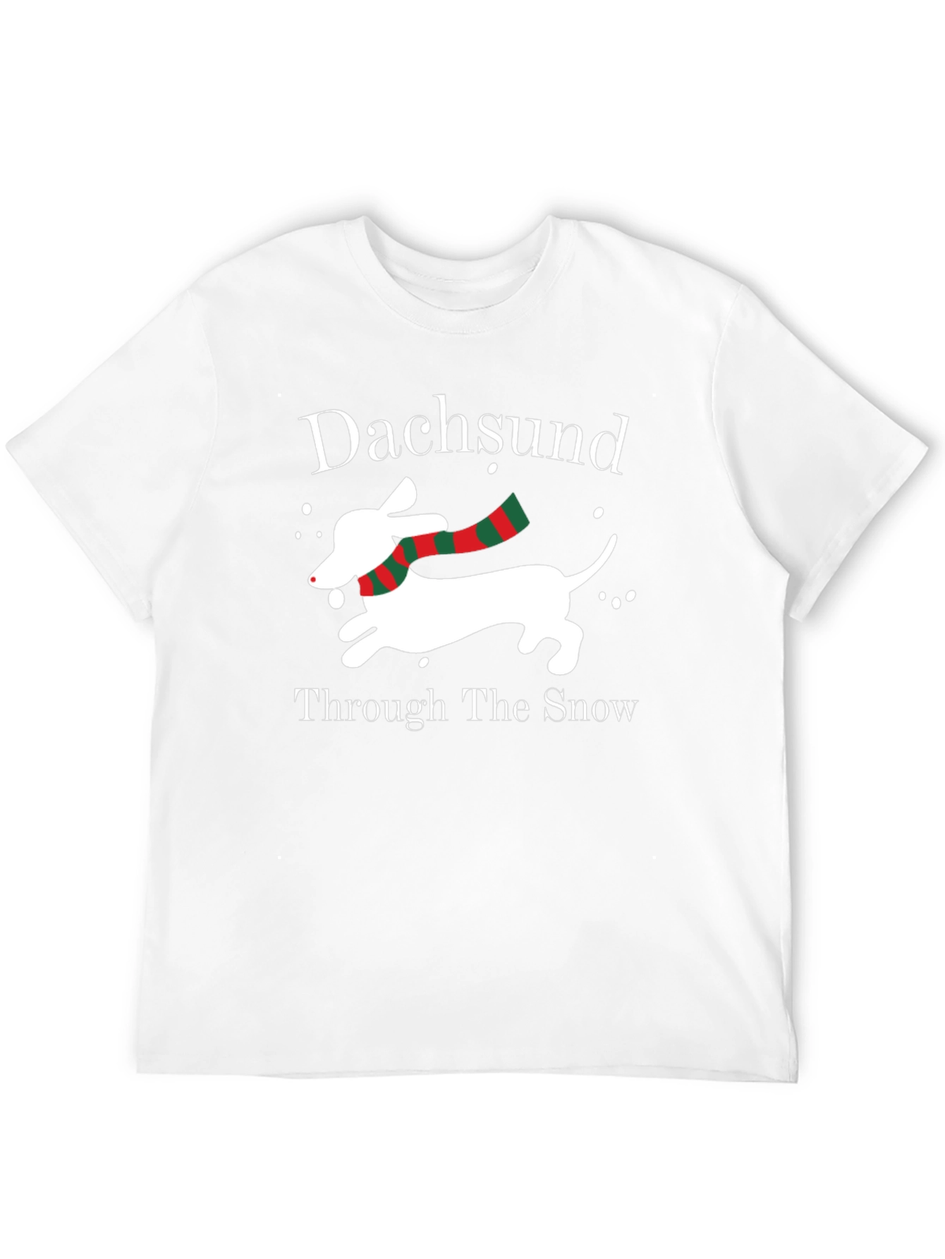 Dachshund Through the Snow Christmas T-Shirt