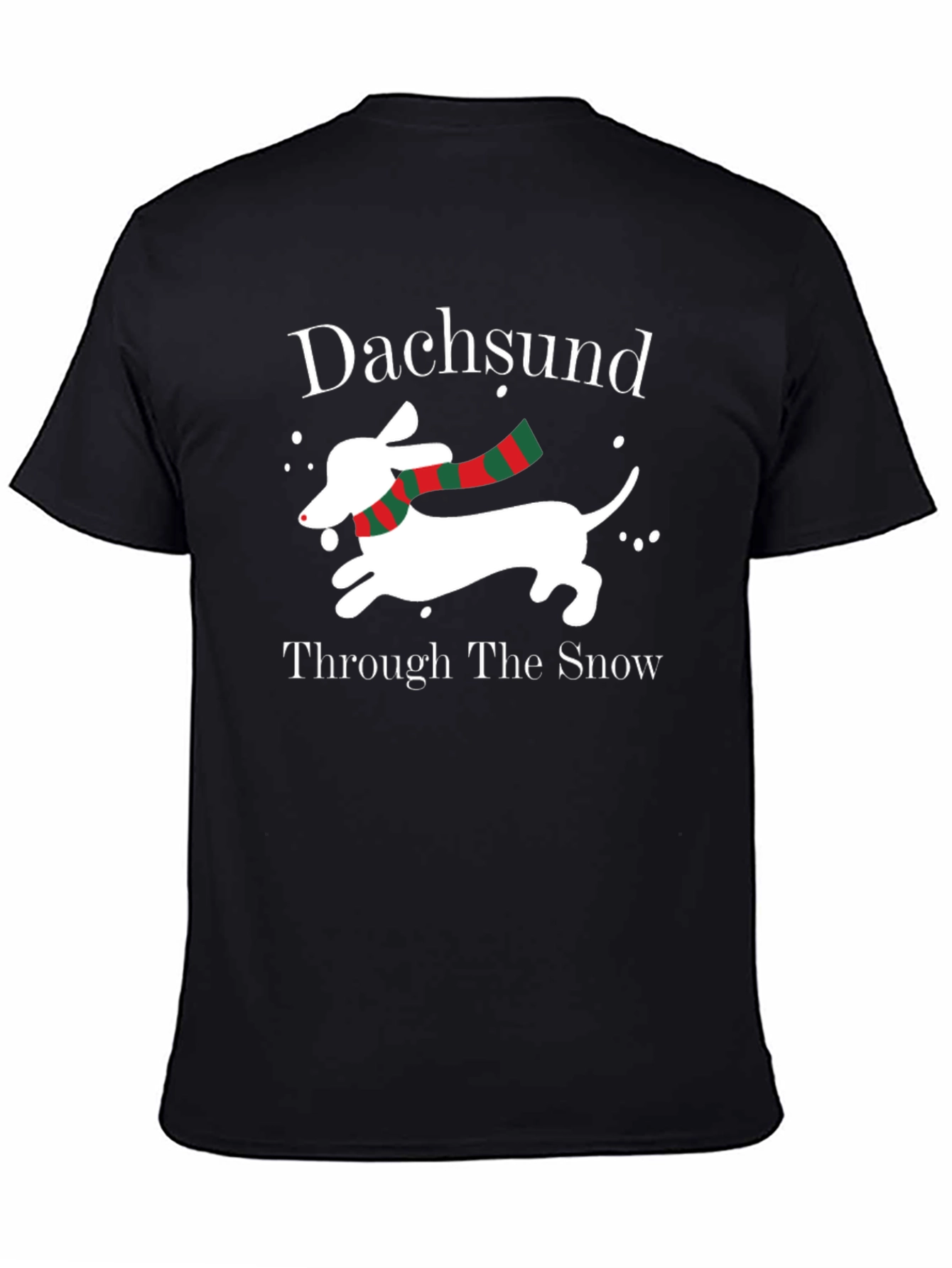 Dachshund Through the Snow Christmas T-Shirt