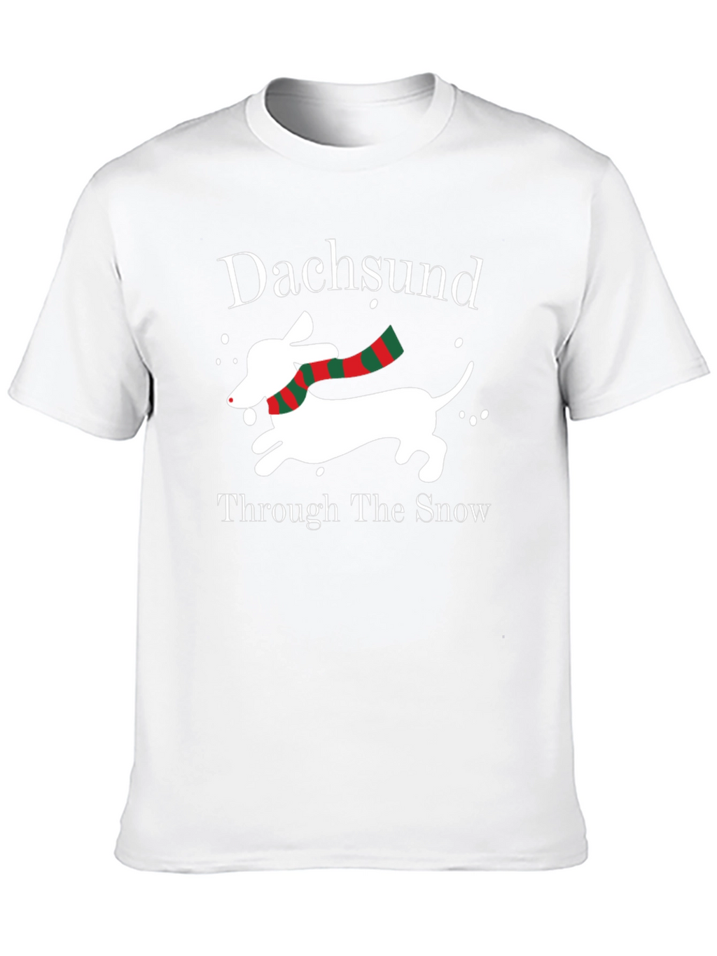Dachshund Through the Snow Christmas T-Shirt