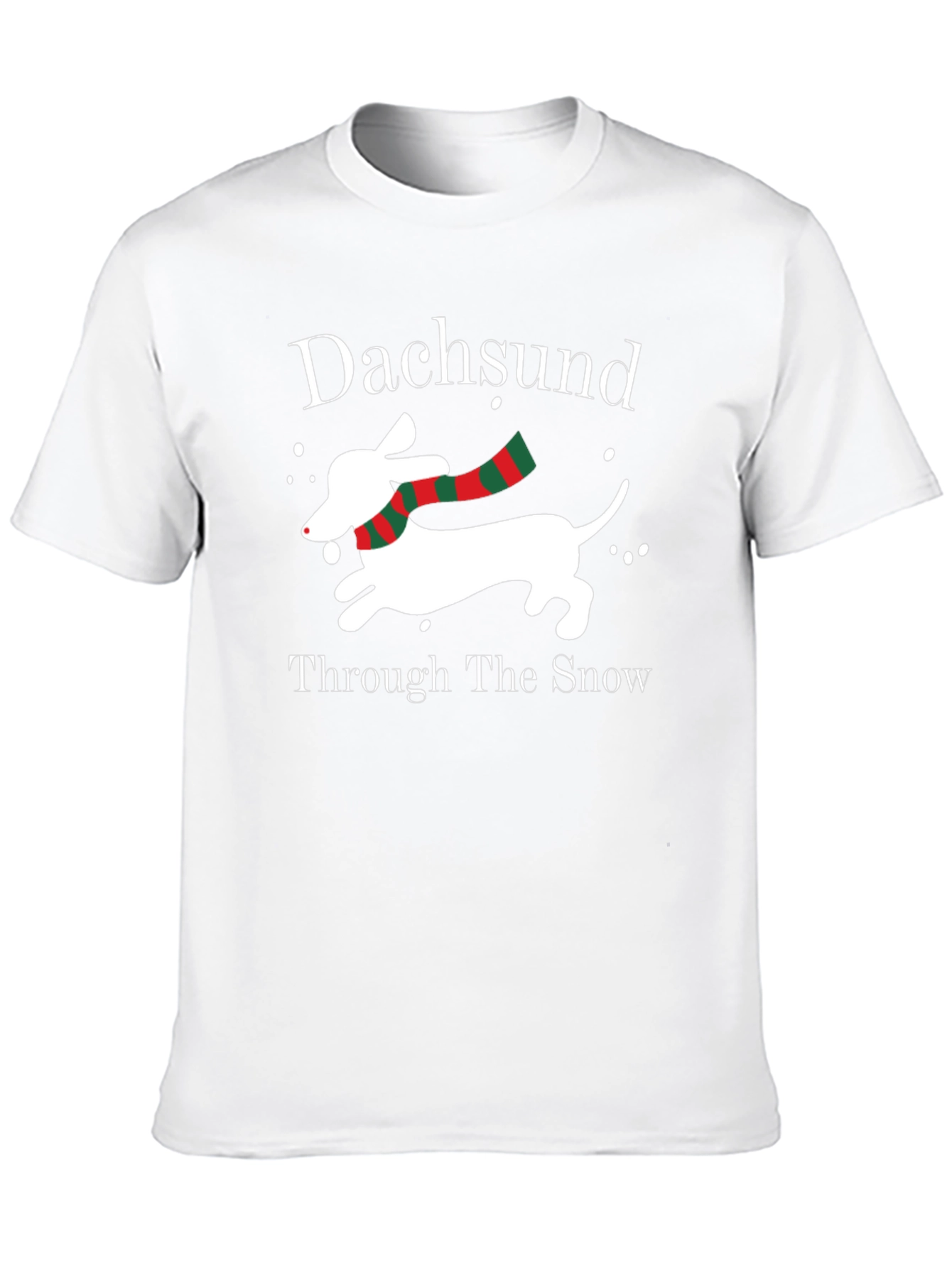 Dachshund Through the Snow Christmas T-Shirt