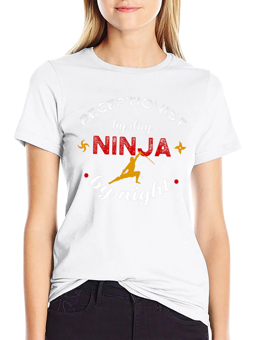 Receptionist Ninja Graphic T-Shirt