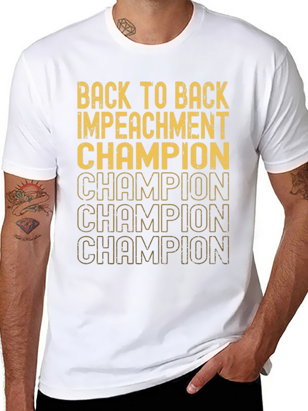 Back to Back Impeachment Champion Graphic Tee