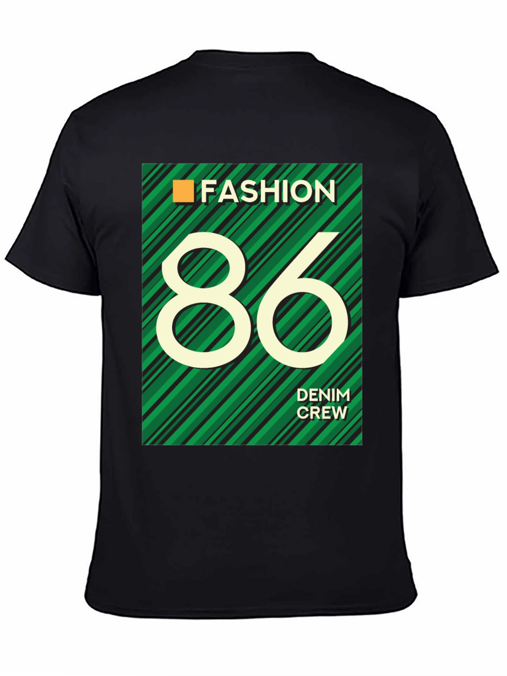 Fashion 86 Denim Crew Graphic T-Shirt