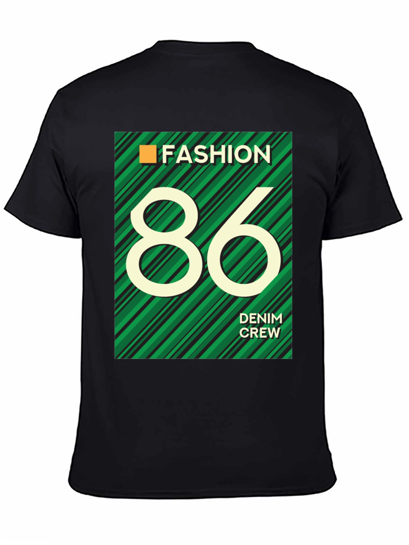 Fashion 86 Denim Crew Graphic T-Shirt