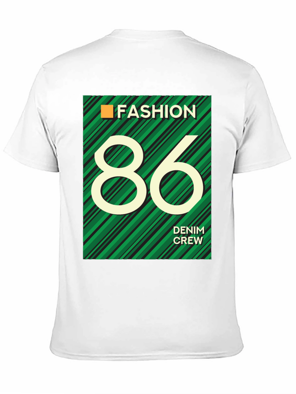 Fashion 86 Denim Crew Graphic T-Shirt