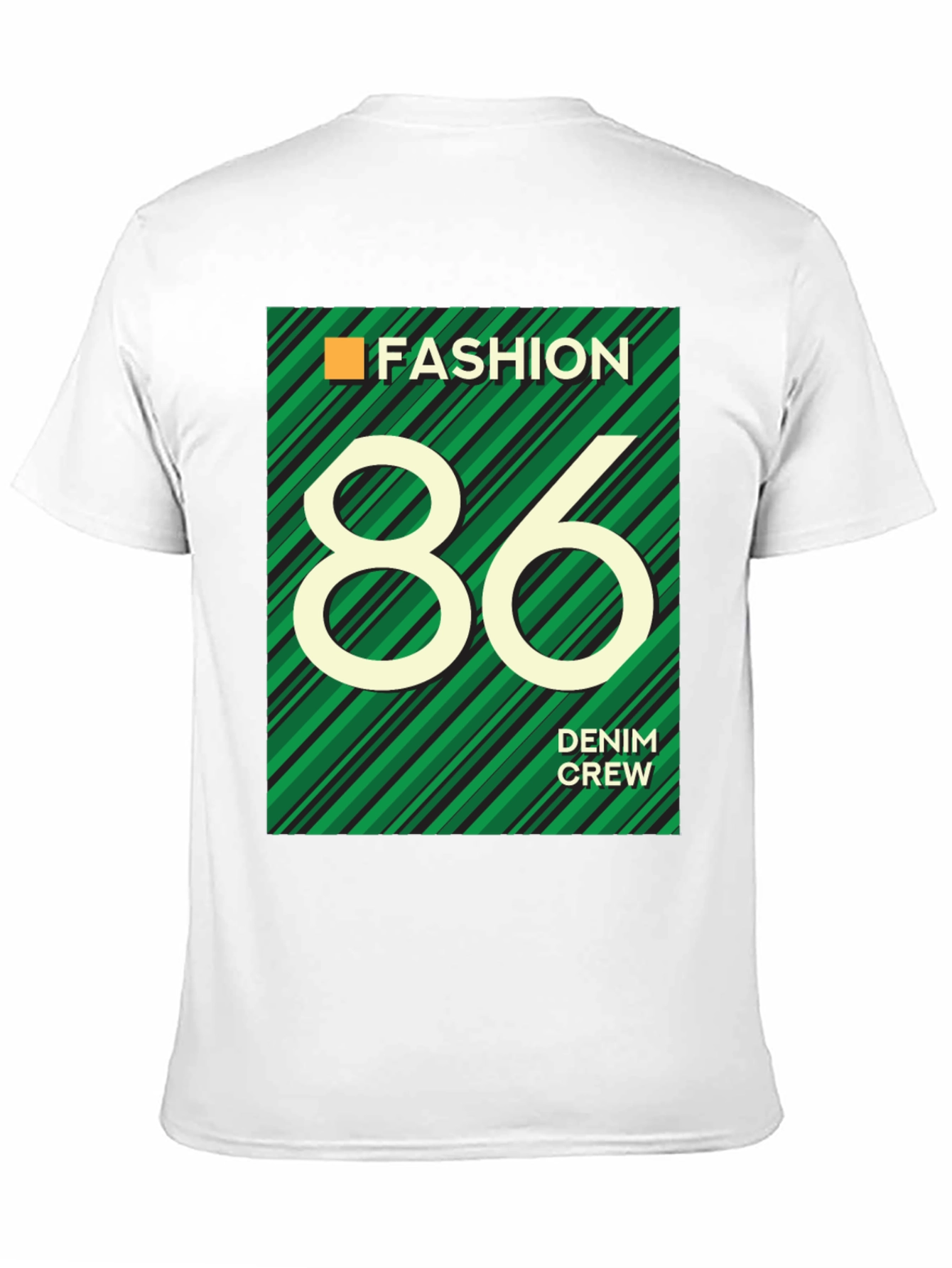 Fashion 86 Denim Crew Graphic T-Shirt