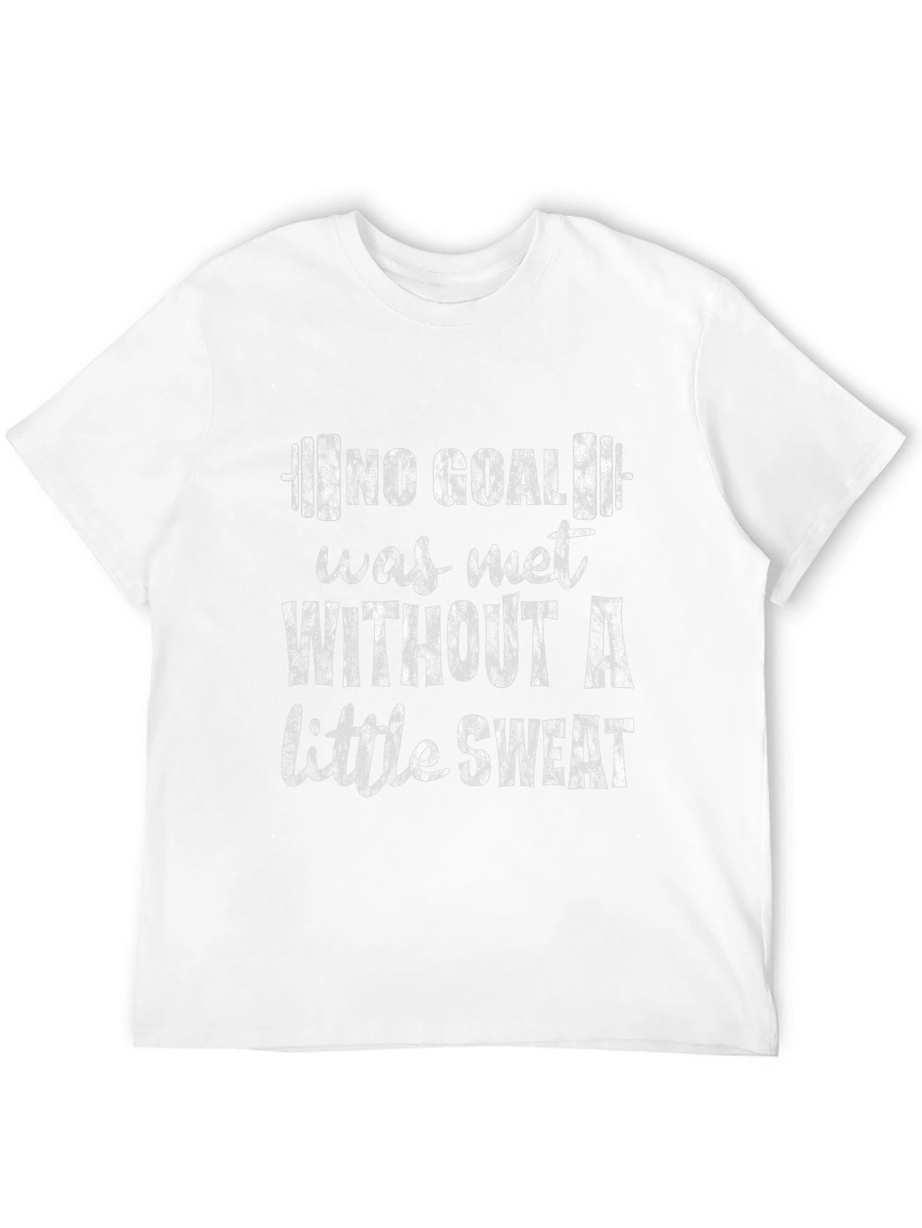 Motivational Gym T-Shirt - No Goal Without Sweat