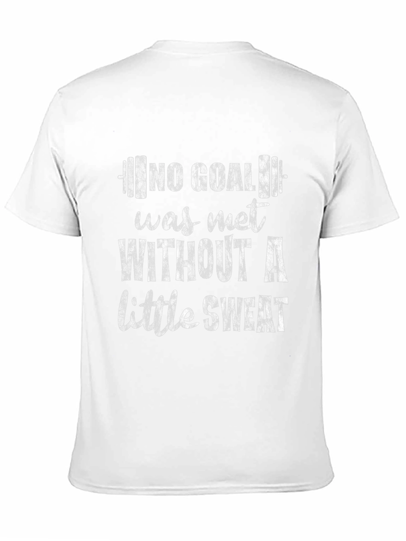 Motivational Gym T-Shirt - No Goal Without Sweat