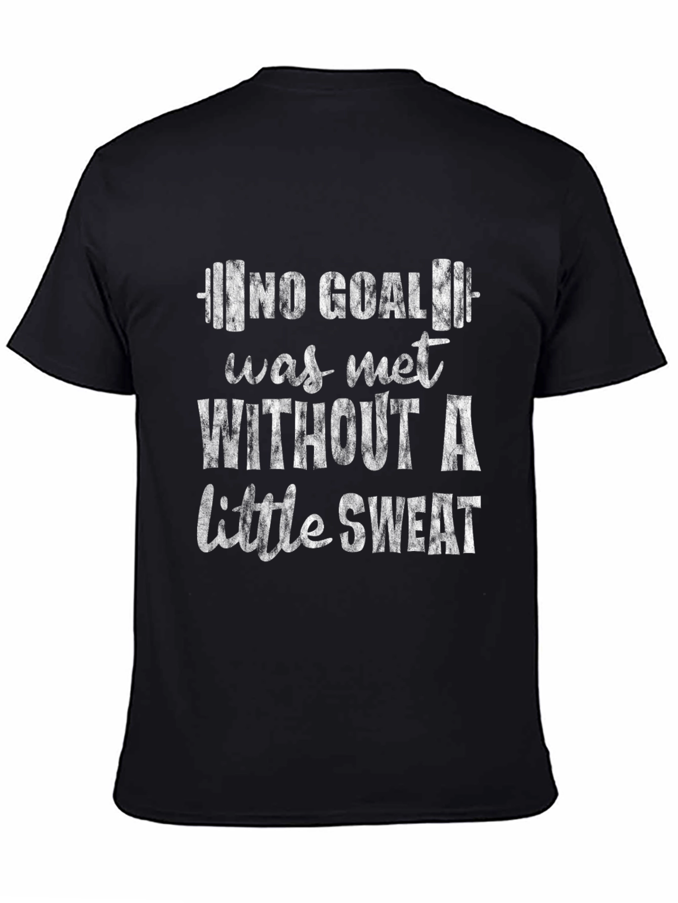 Motivational Gym T-Shirt - No Goal Without Sweat