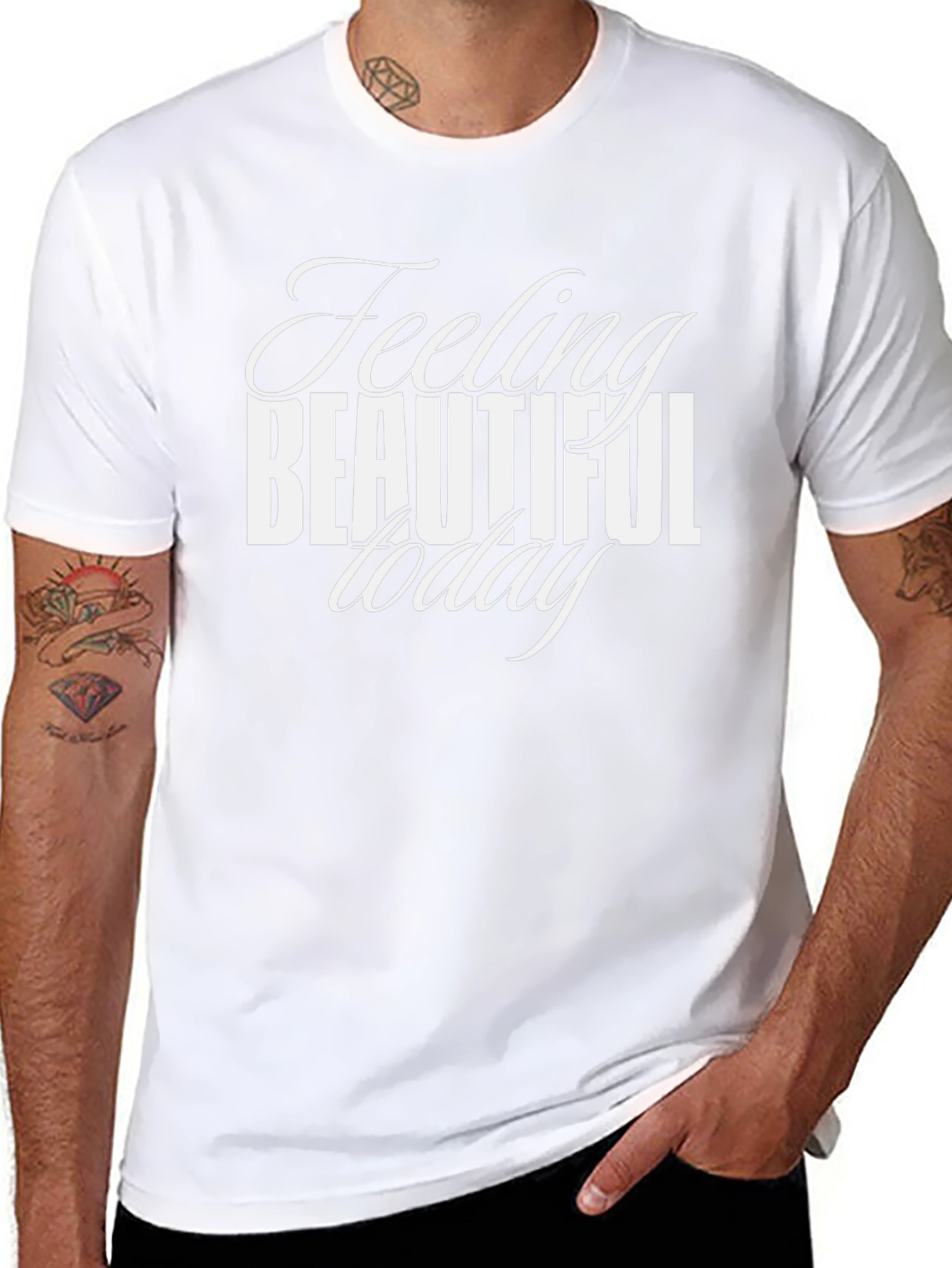 Feeling Beautiful Today Black T-Shirt