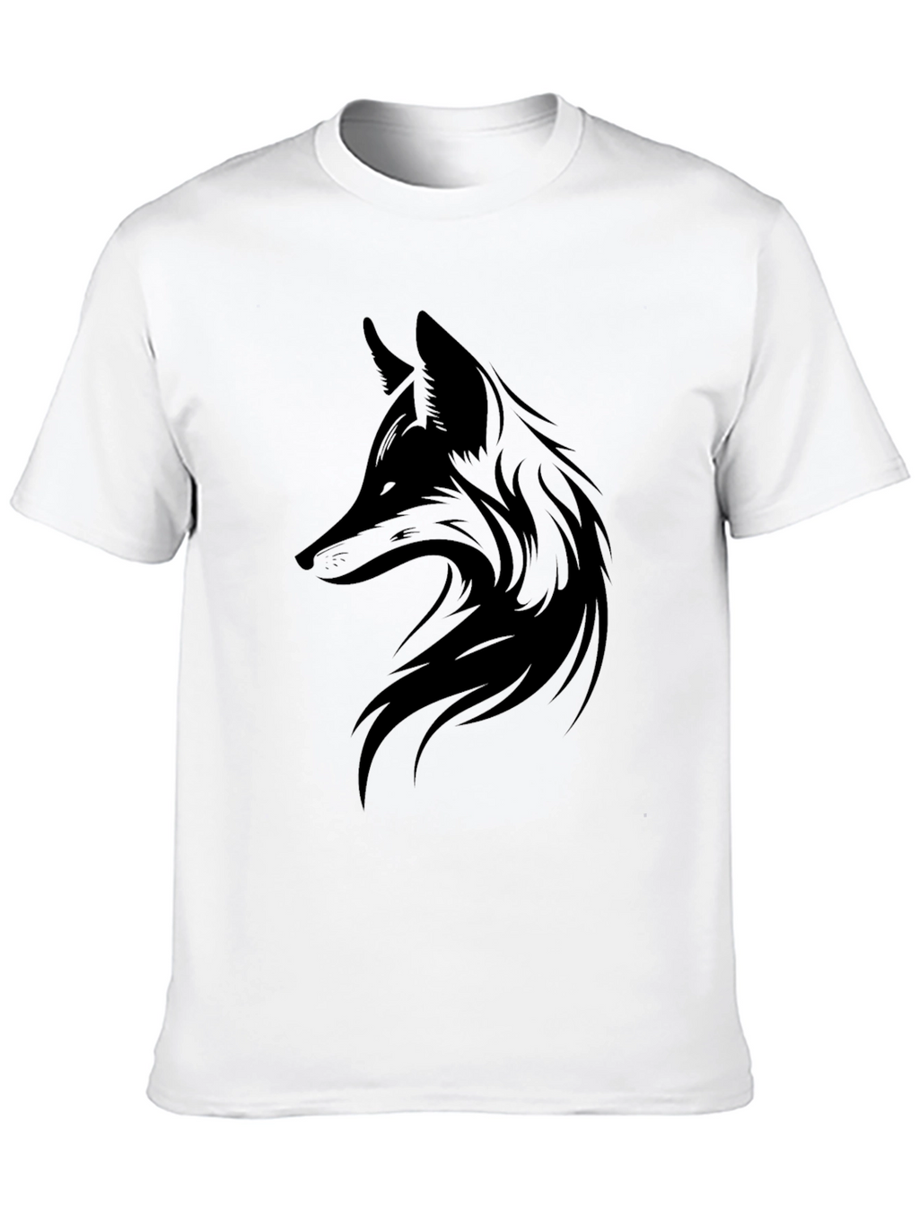Mens Black Fox Graphic Tee - Stylish Casual Wear