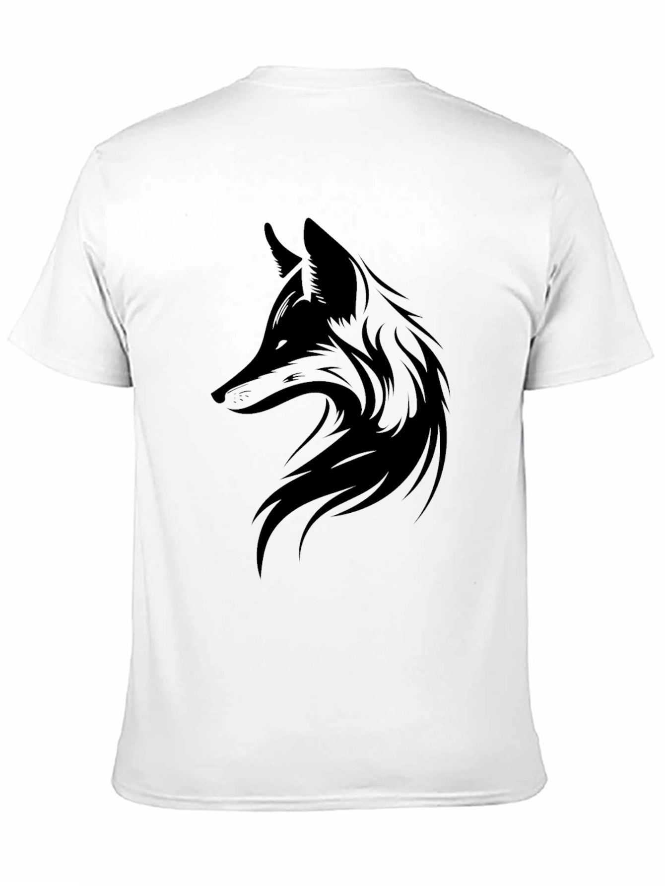Mens Black Fox Graphic Tee - Stylish Casual Wear