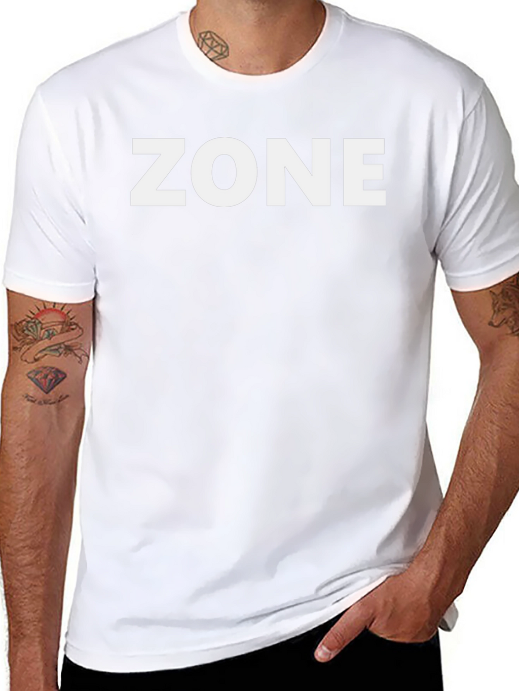 ZONE Bold Graphic T-Shirt - Black