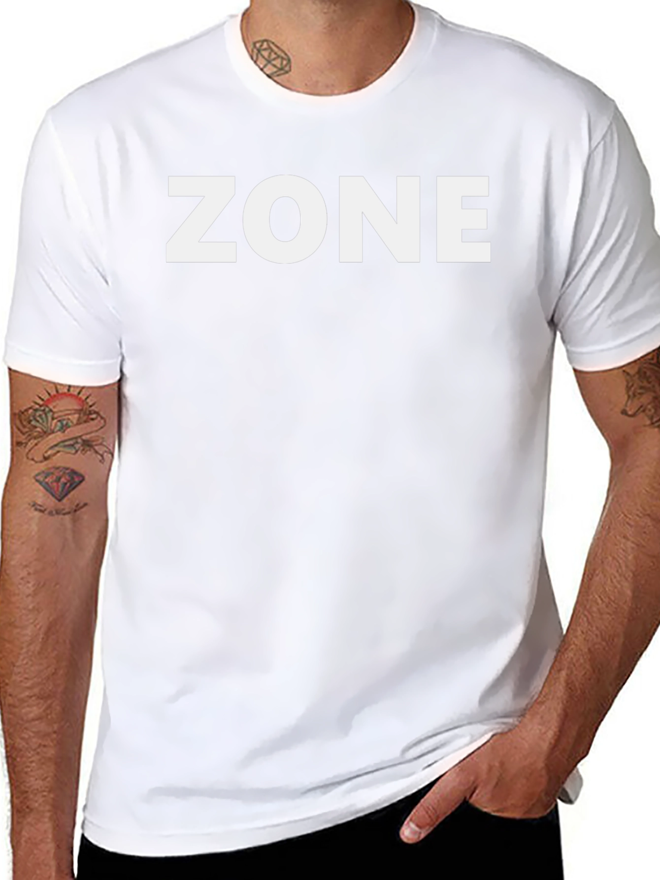 ZONE Bold Graphic T-Shirt - Black