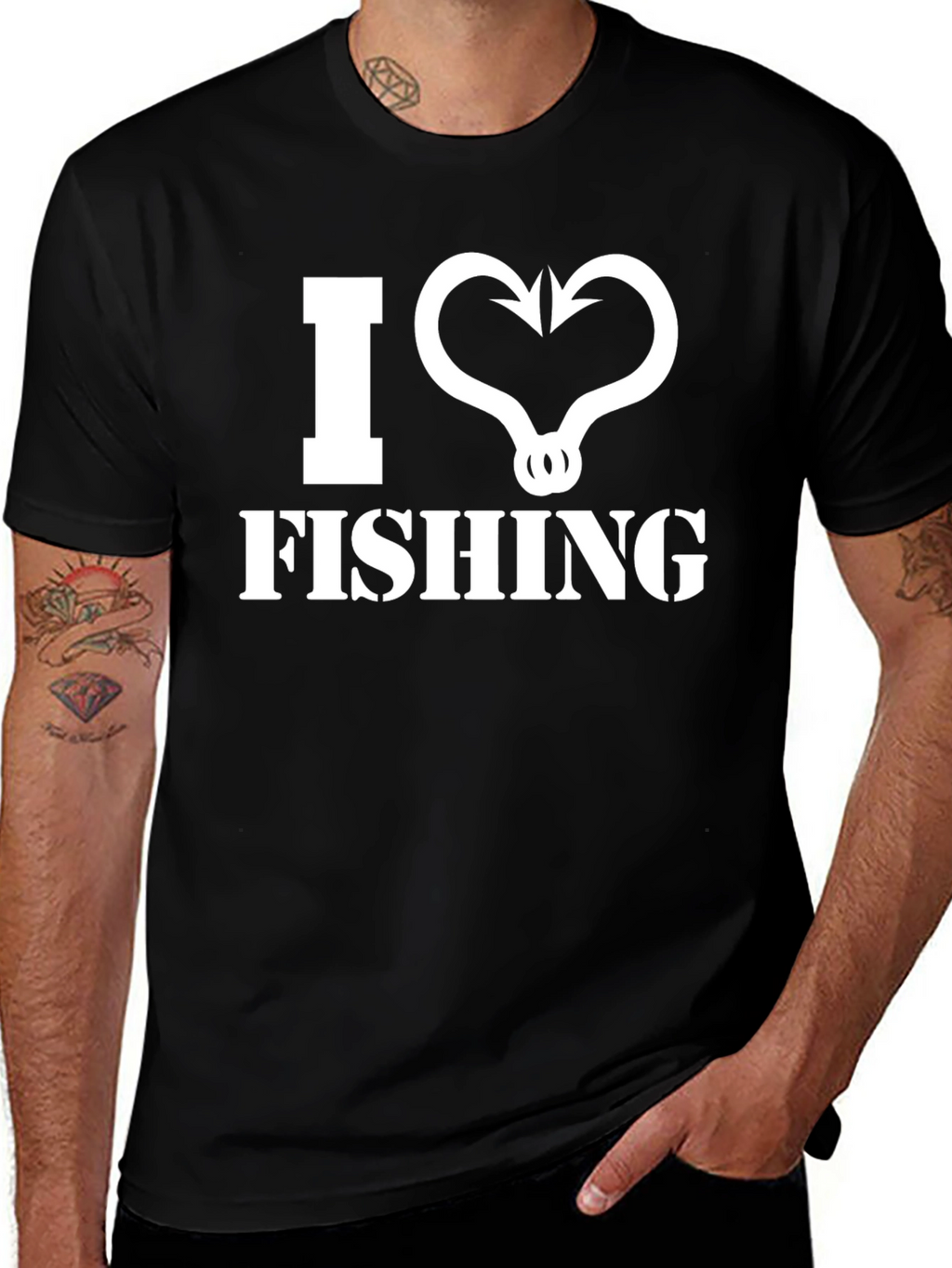 I Heart Fishing - Anglers Graphic Tee
