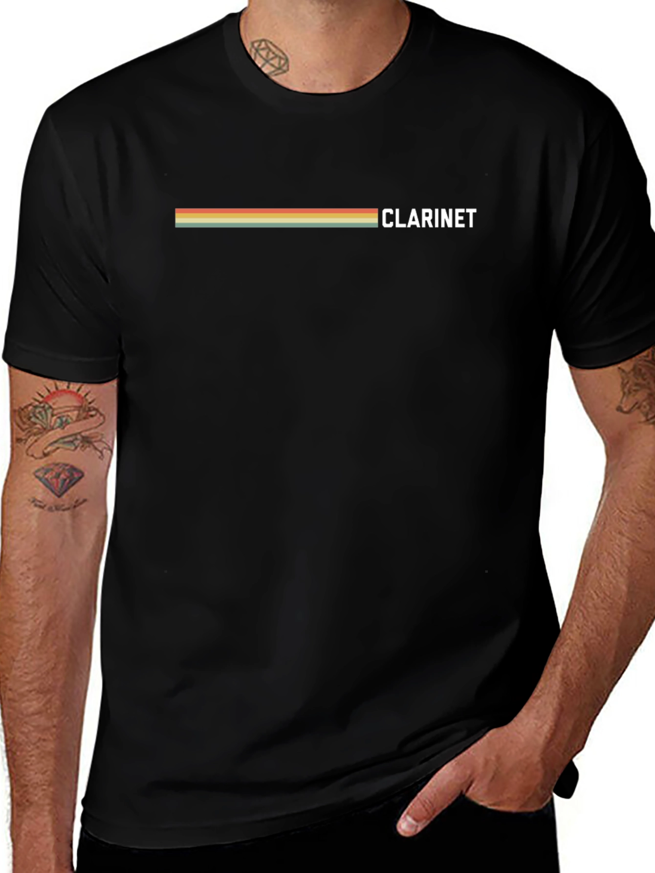 Retro Clarinet T-Shirt - Musician Gift
