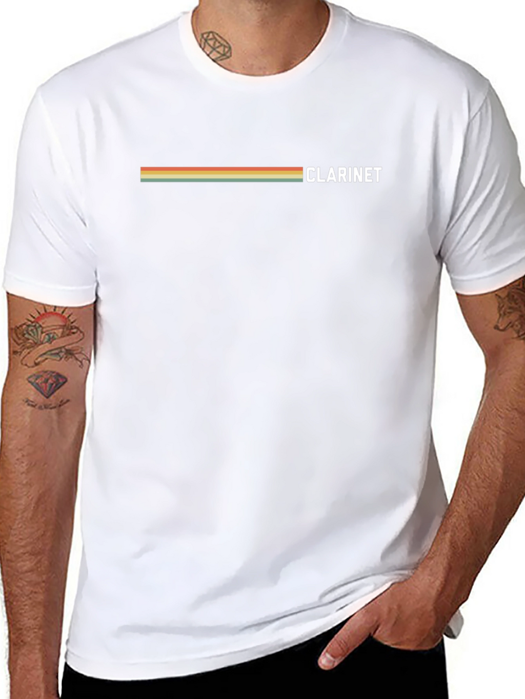 Retro Clarinet T-Shirt - Musician Gift