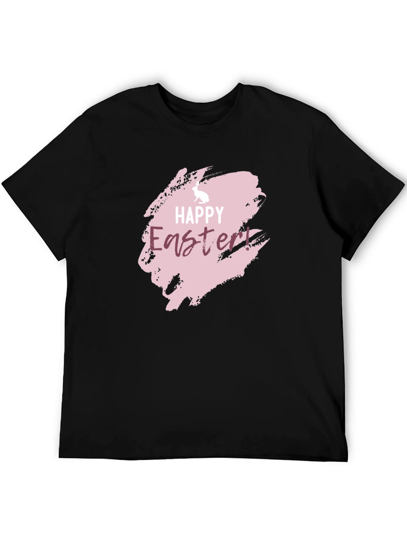 Happy Easter Graphic Black Tee