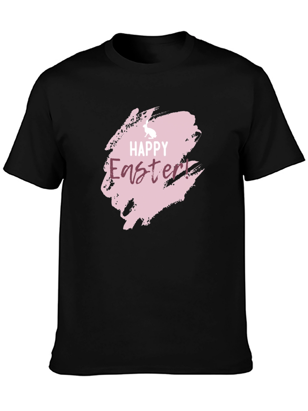 Happy Easter Graphic Black Tee