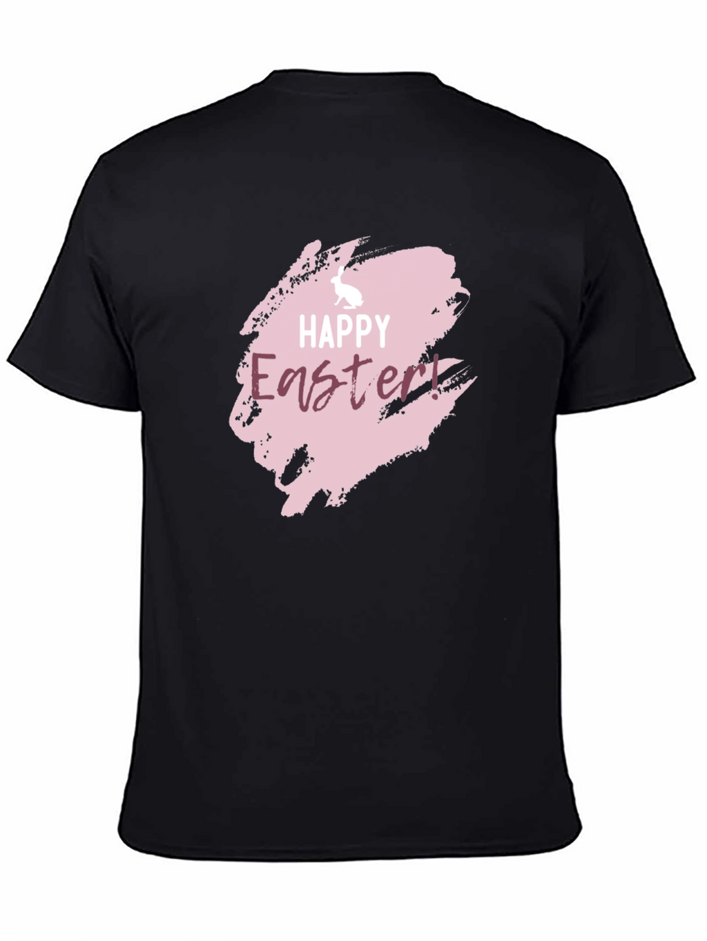 Happy Easter Graphic Black Tee