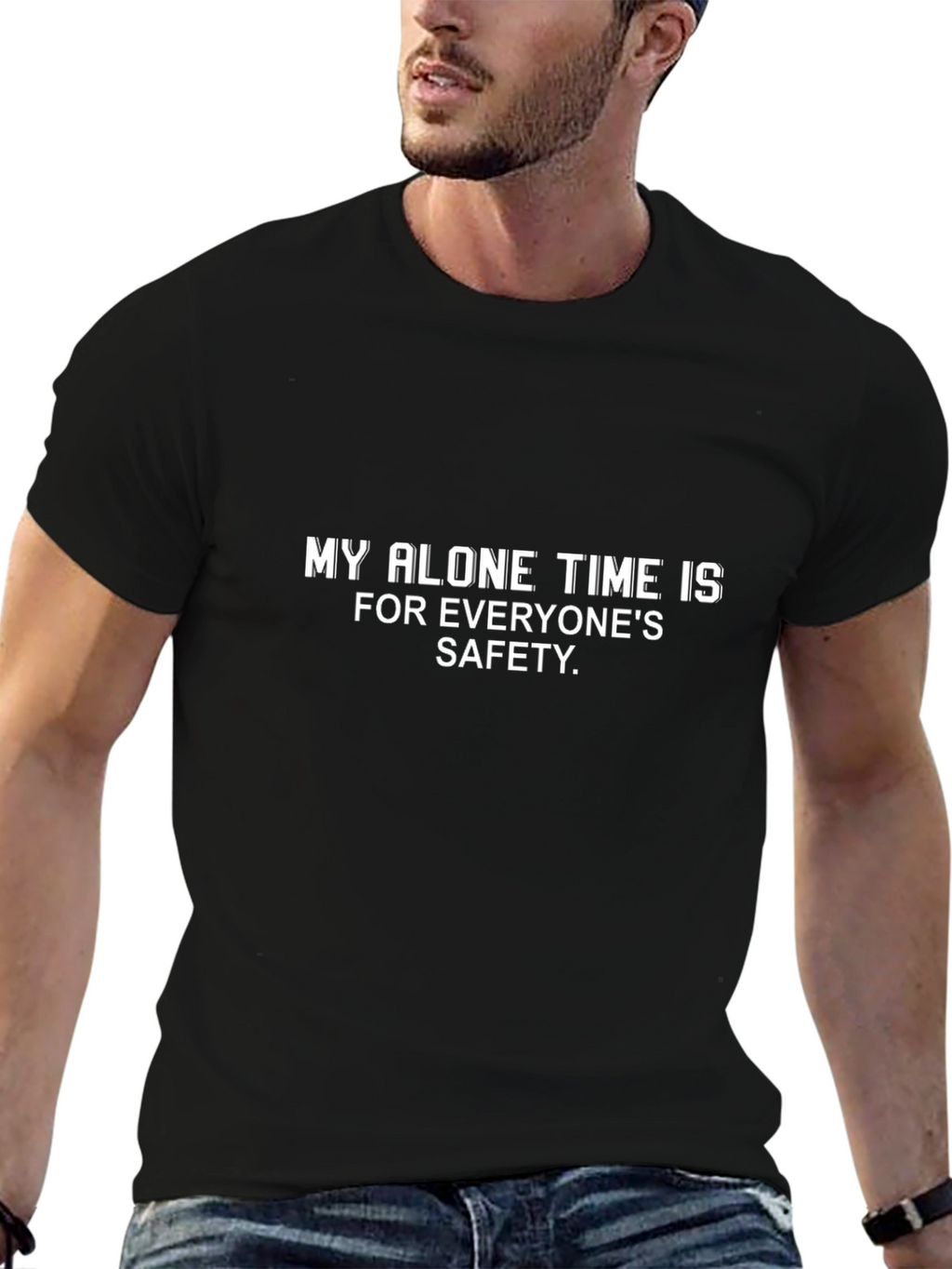 Alone Time Safety T-Shirt - Funny Sarcastic Tee