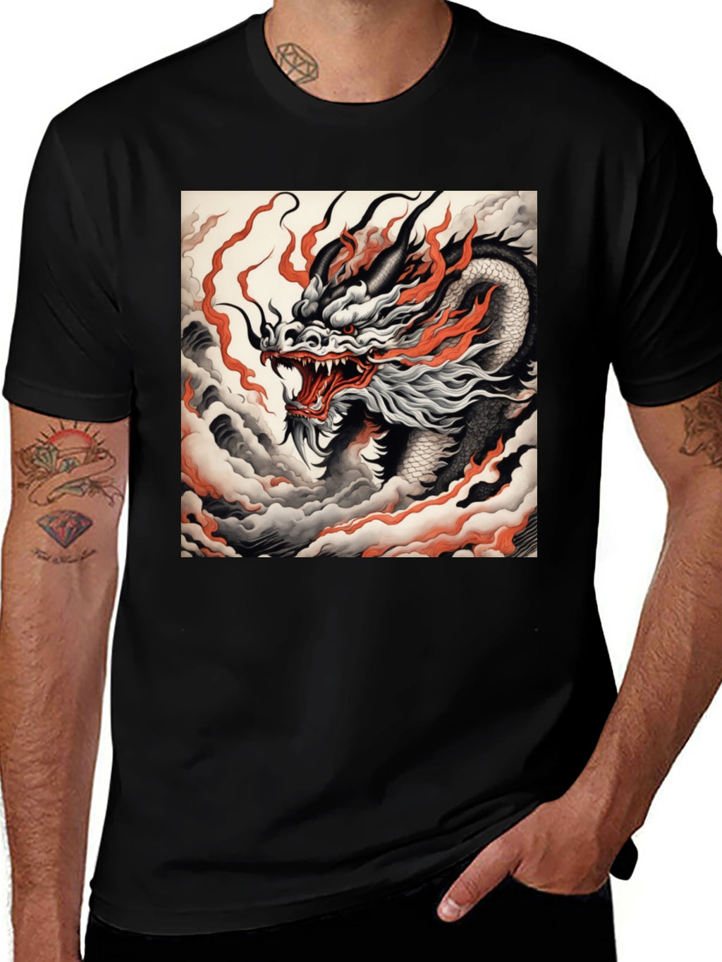 Dragon T-Shirt - Bold Graphic Tee