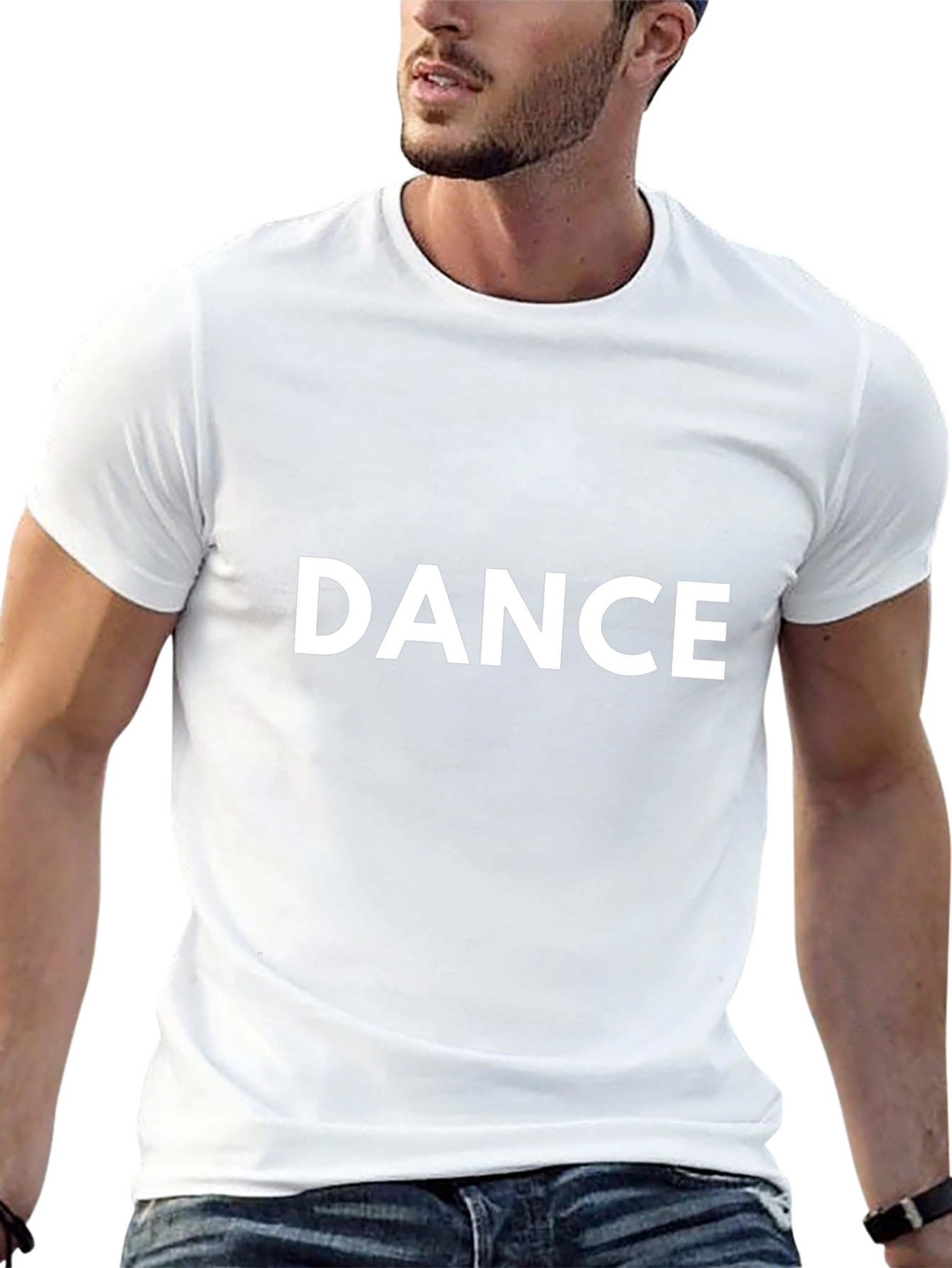 Dance Graphic Tee - Black Casual T-Shirt