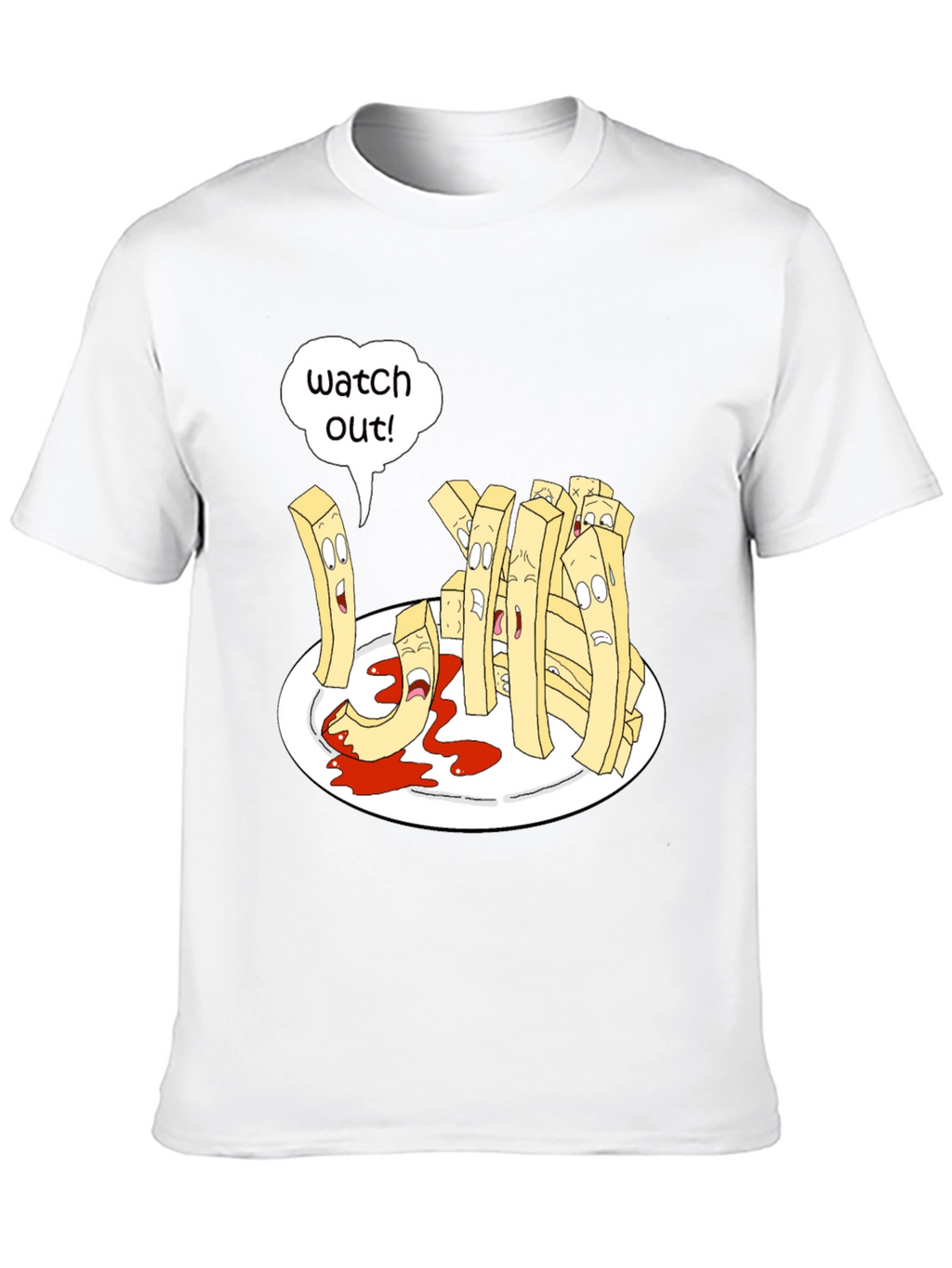Funny Fry Cartoon T-Shirt